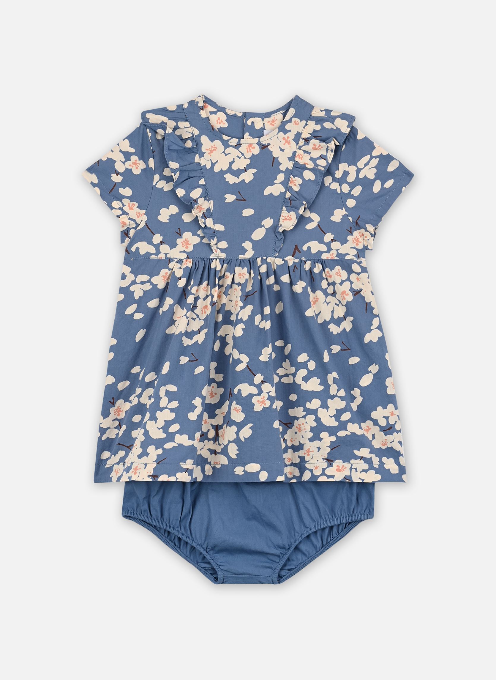 Vêtements Petit Bateau Robe MC + Bloomer Madona pour Accessoires