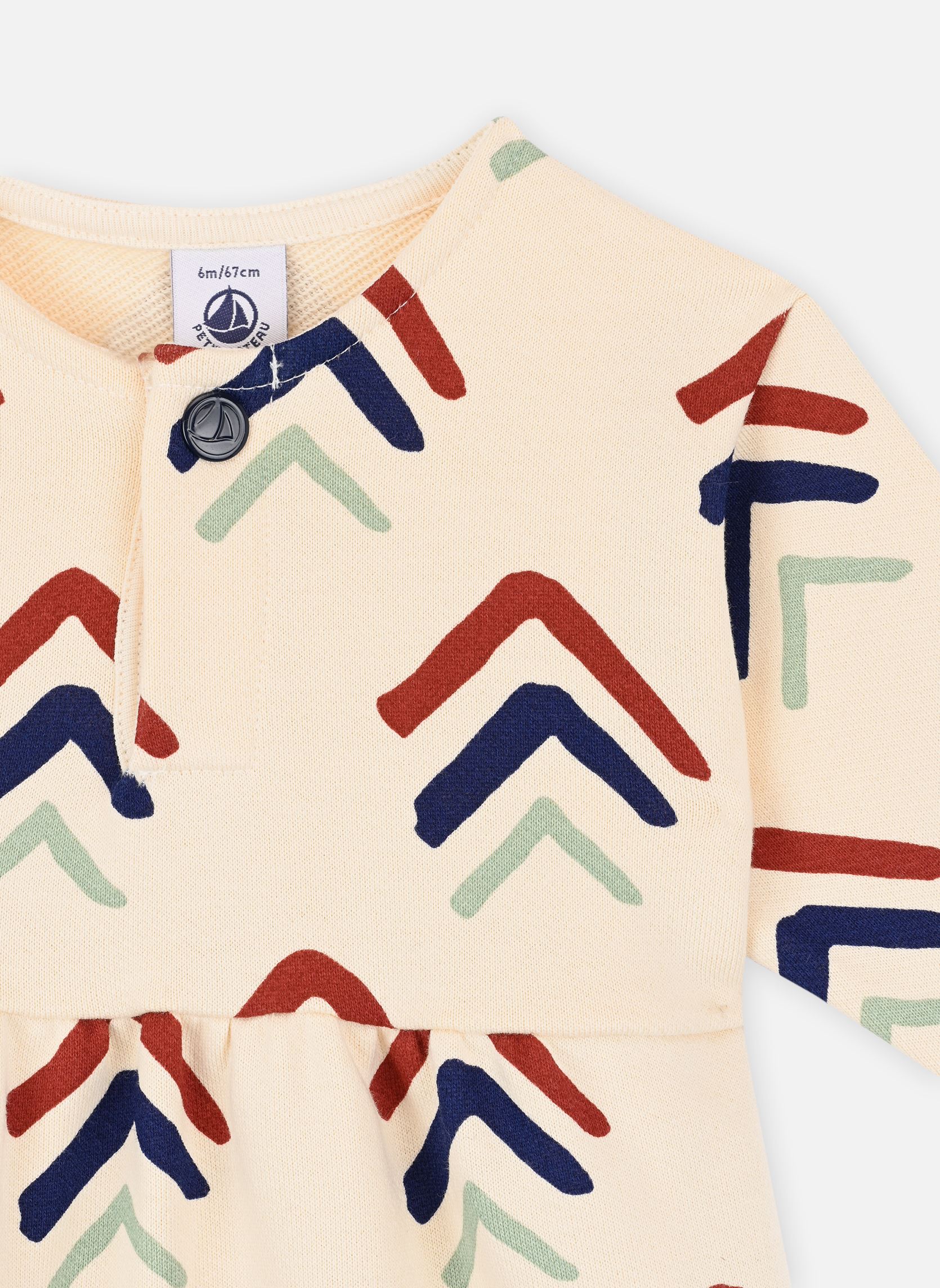 Abiti Magnifique bambina bianco Petit Bateau Abiti Magnifique bambina bianco Avalanche/Multico