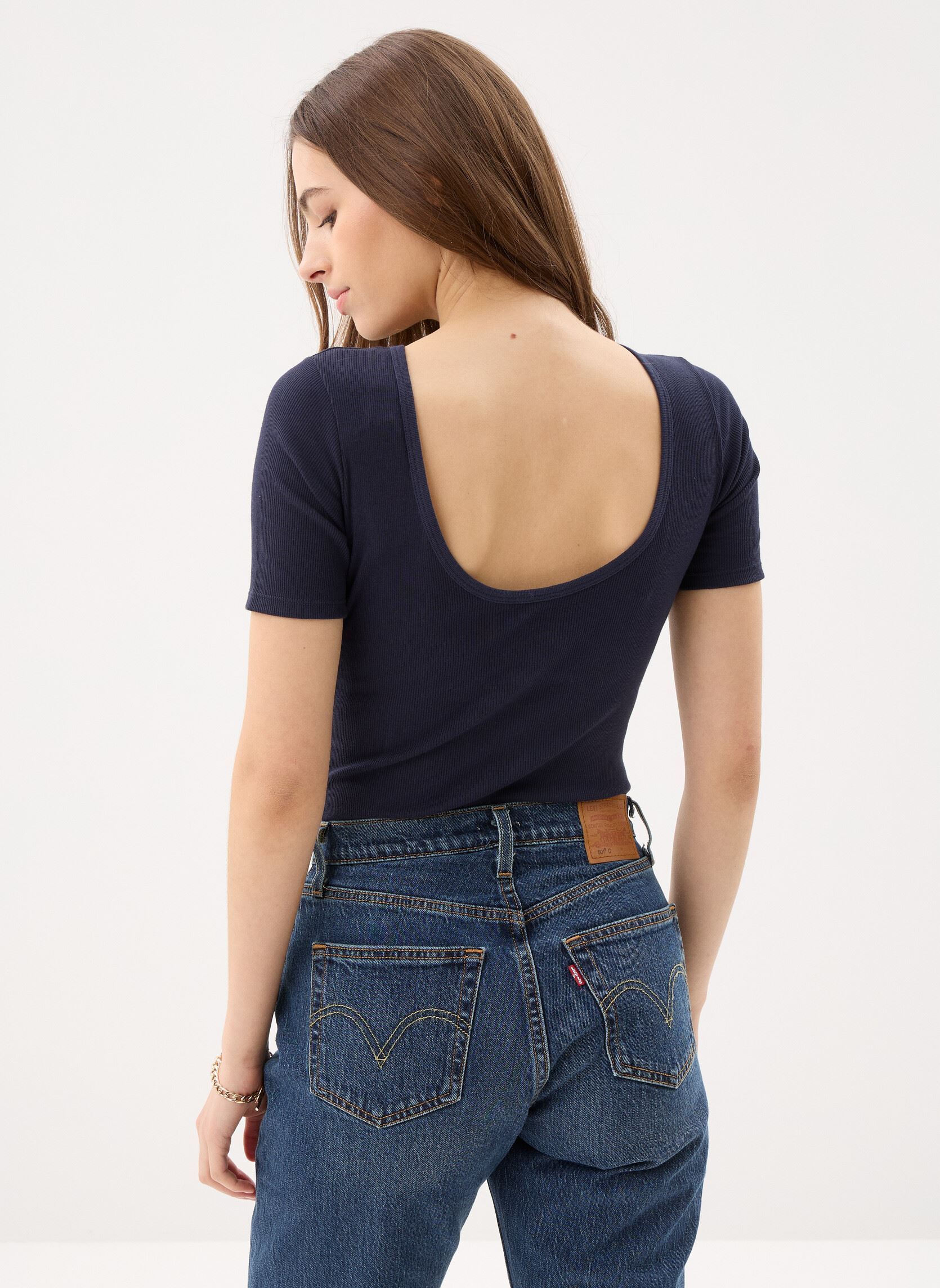 Bodies Body MC dames blauw Petit Bateau Bodies Body MC dames blauw SMOKING