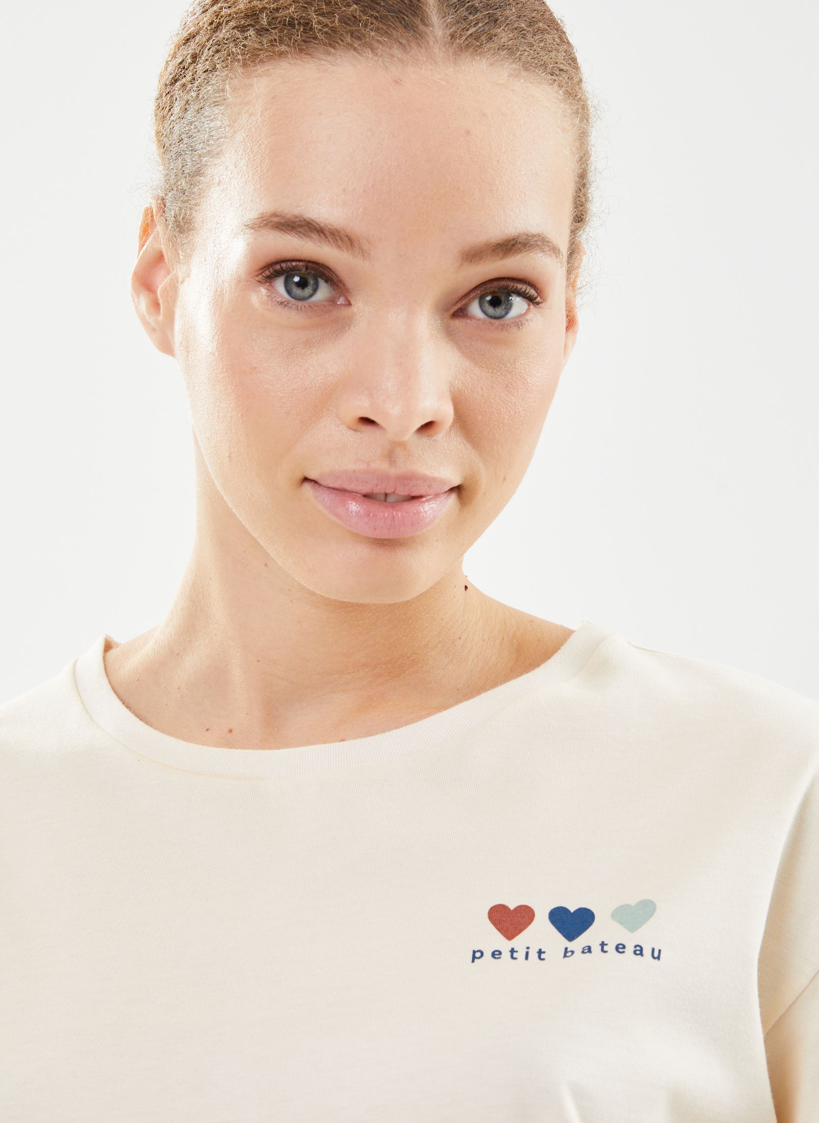 Tee-shirts manches courtes Tee Shirt MC Boxy Col Rond femme blanc Petit Bateau Tee-shirts manches courtes Tee Shirt MC Boxy Col Rond femme blanc Avalanche