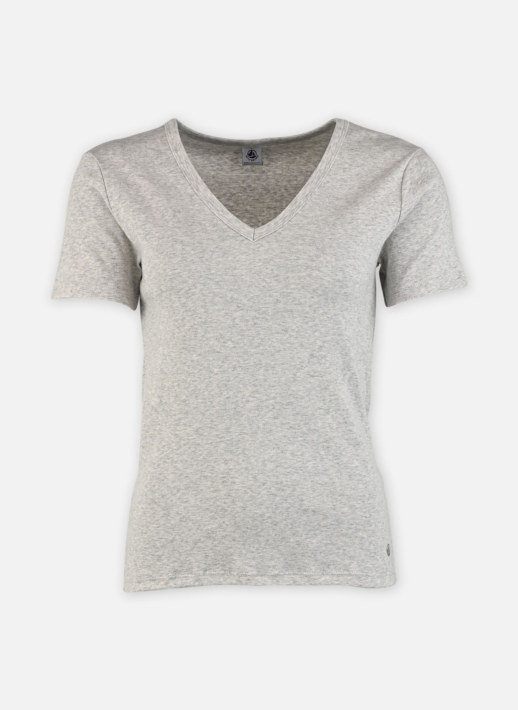 Vêtements Petit Bateau T shirt 'iconique manches courtes col V pour Femme - vue 1