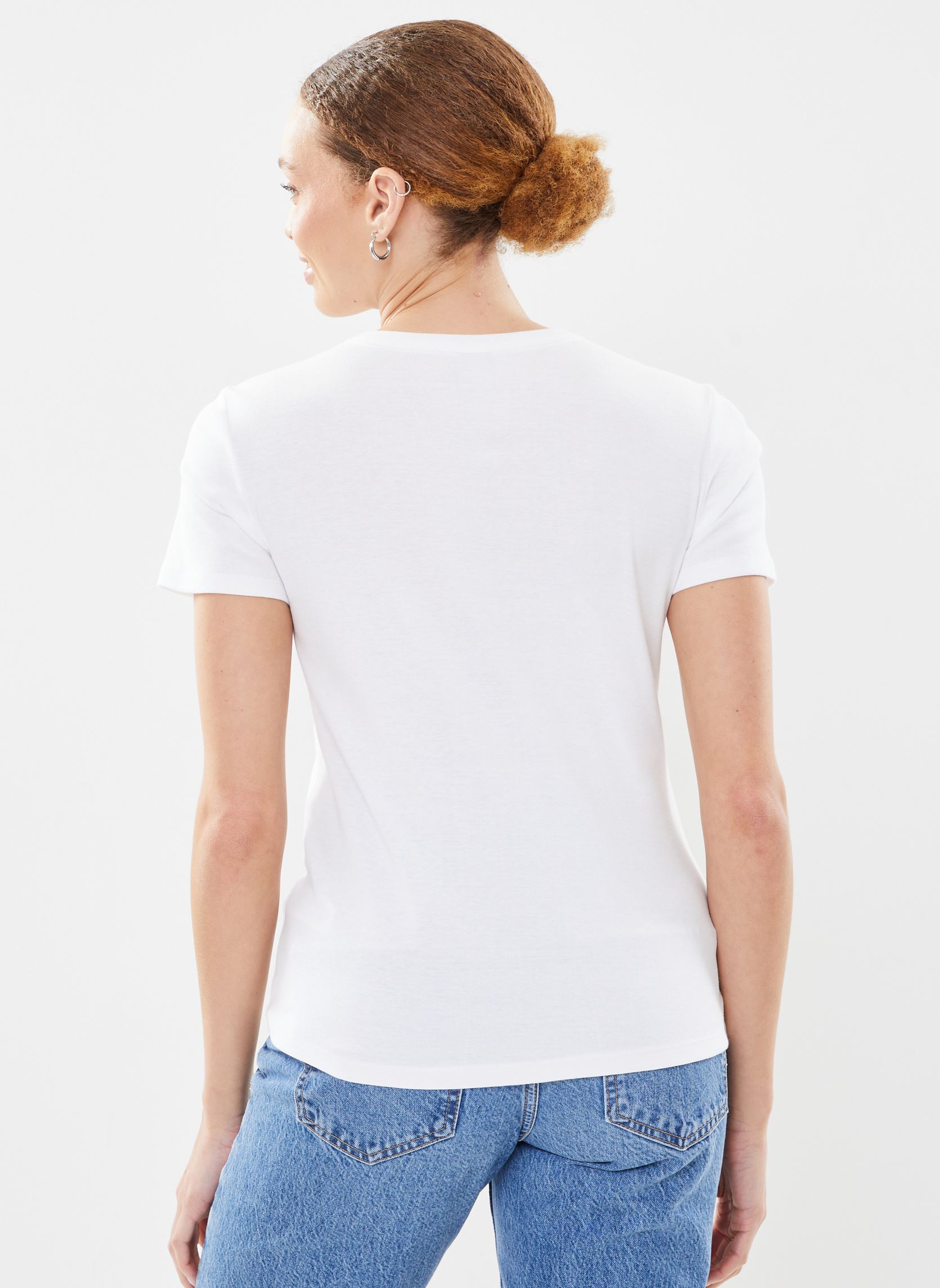 Tee-shirts manches courtes T-shirt l'iconique manches courtes col r femme blanc Petit Bateau Tee-shirts manches courtes T-shirt l'iconique manches courtes col r femme blanc ECUME