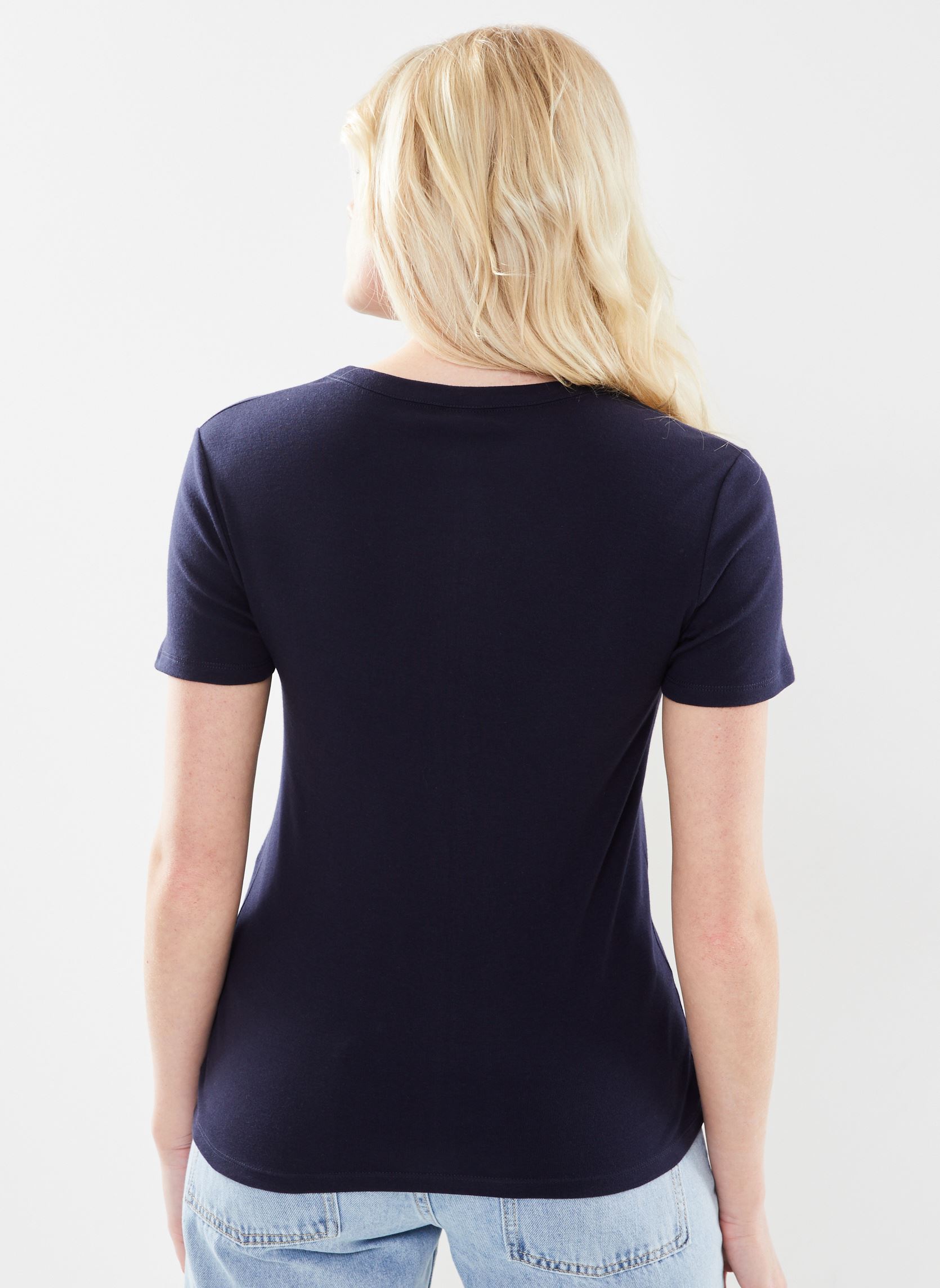 Tee-shirts manches courtes T-shirt l'iconique manches courtes col r femme bleu Petit Bateau Tee-shirts manches courtes T-shirt l'iconique manches courtes col r femme bleu SMOKING