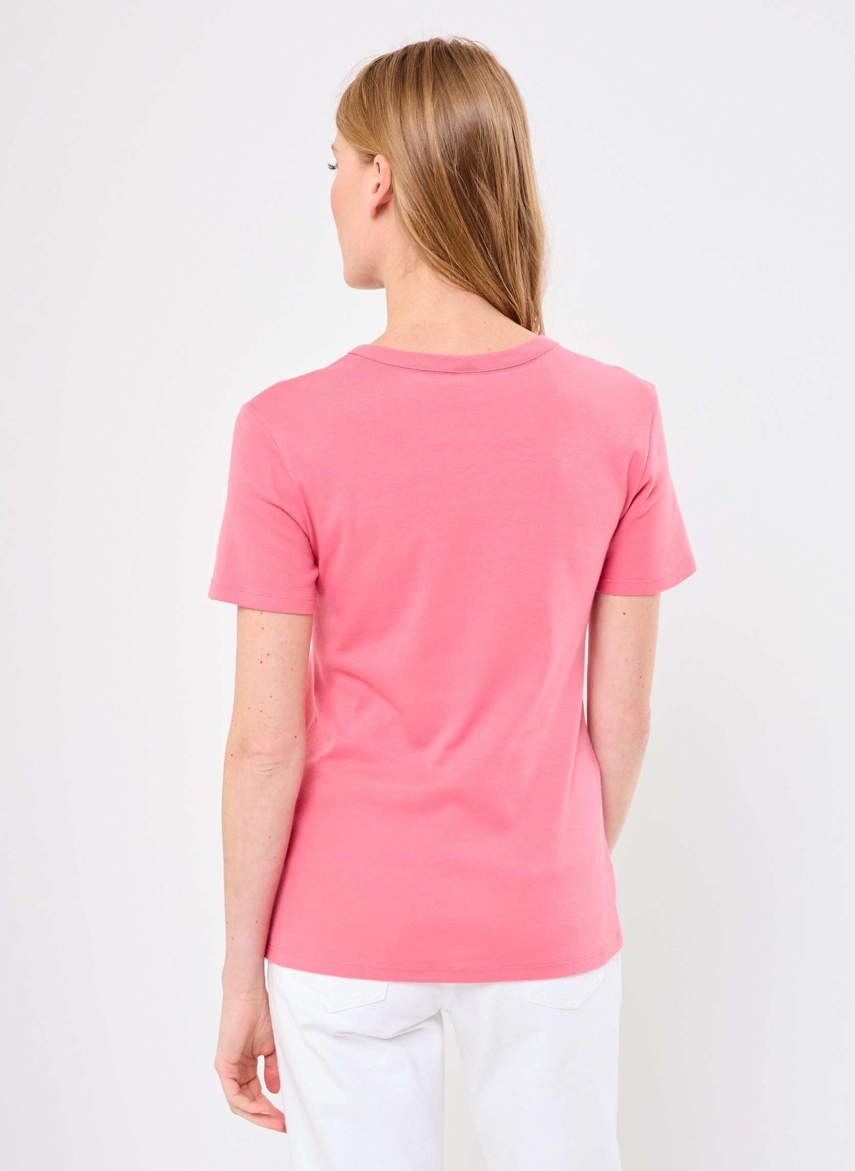 Tee-shirts manches courtes T-shirt l'iconique manches courtes col r femme rose Petit Bateau Tee-shirts manches courtes T-shirt l'iconique manches courtes col r femme rose PEONIA
