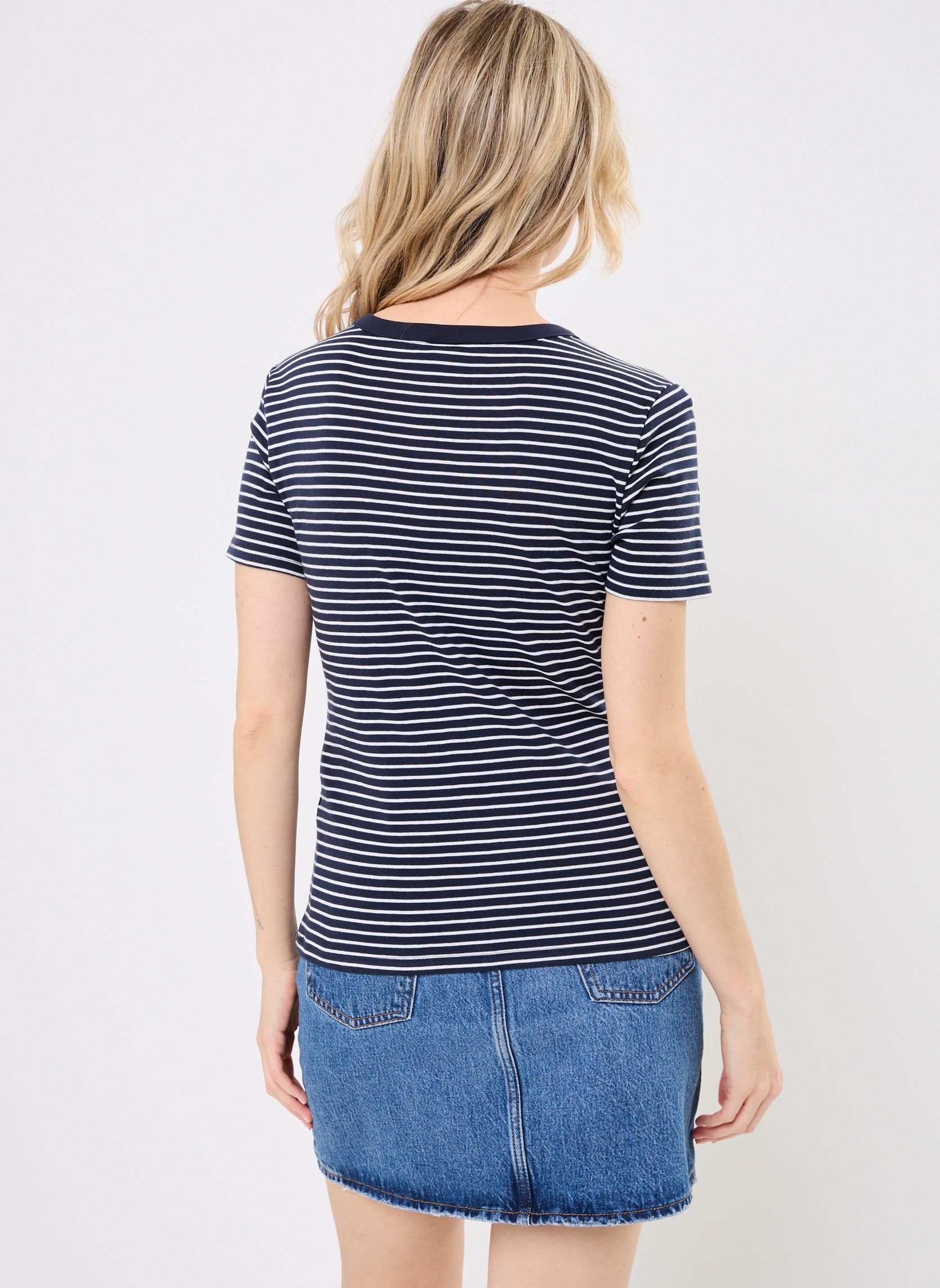 Camisetas de manga corta T-shirt l'iconique manches courtes col r mujer azul Petit Bateau Camisetas de manga corta T-shirt l'iconique manches courtes col r mujer azul SMOKINGMARSHMALLOW