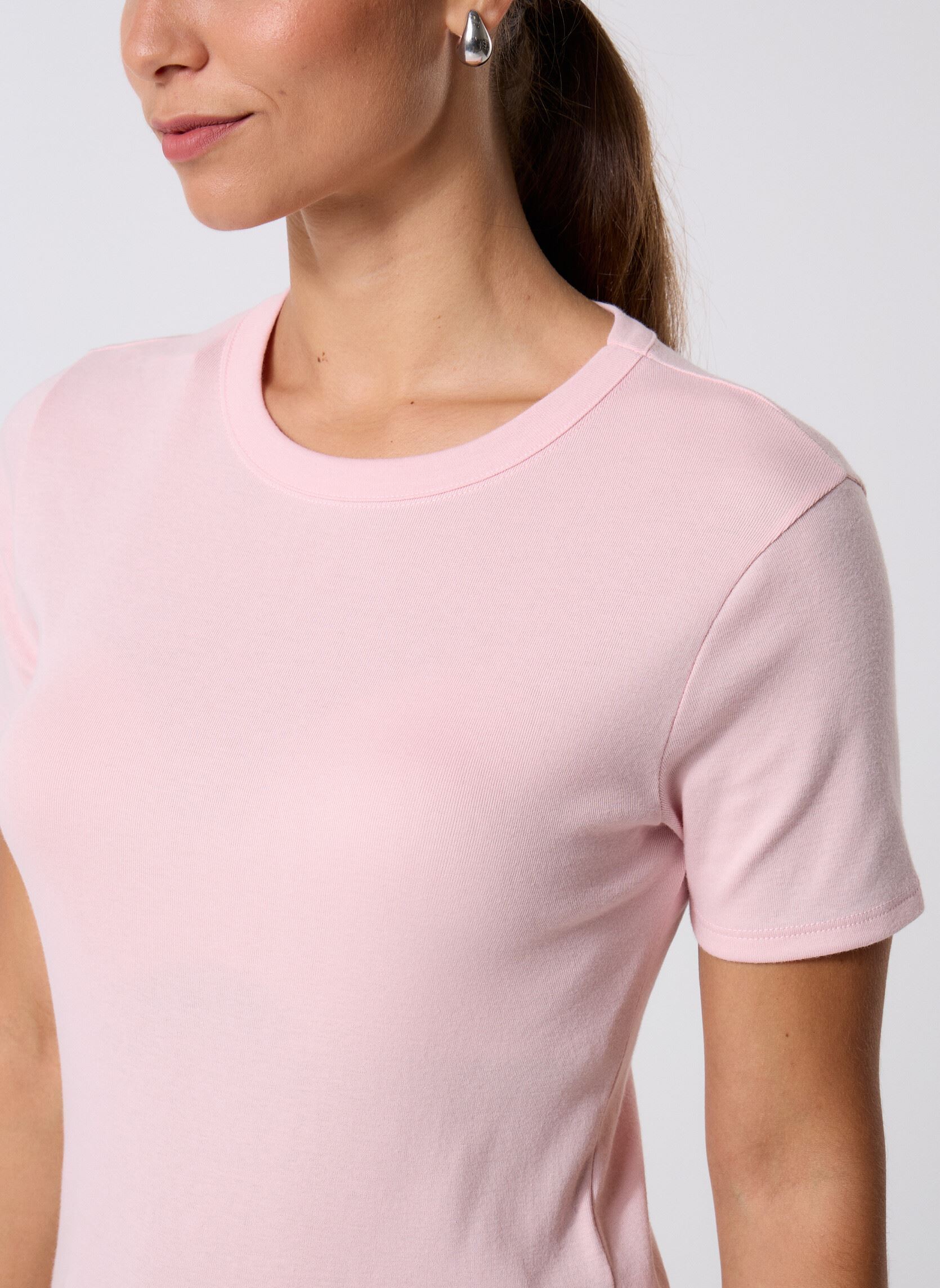 Tee-shirts manches courtes T-shirt l'iconique manches courtes col r femme rose Petit Bateau Tee-shirts manches courtes T-shirt l'iconique manches courtes col r femme rose JOLI