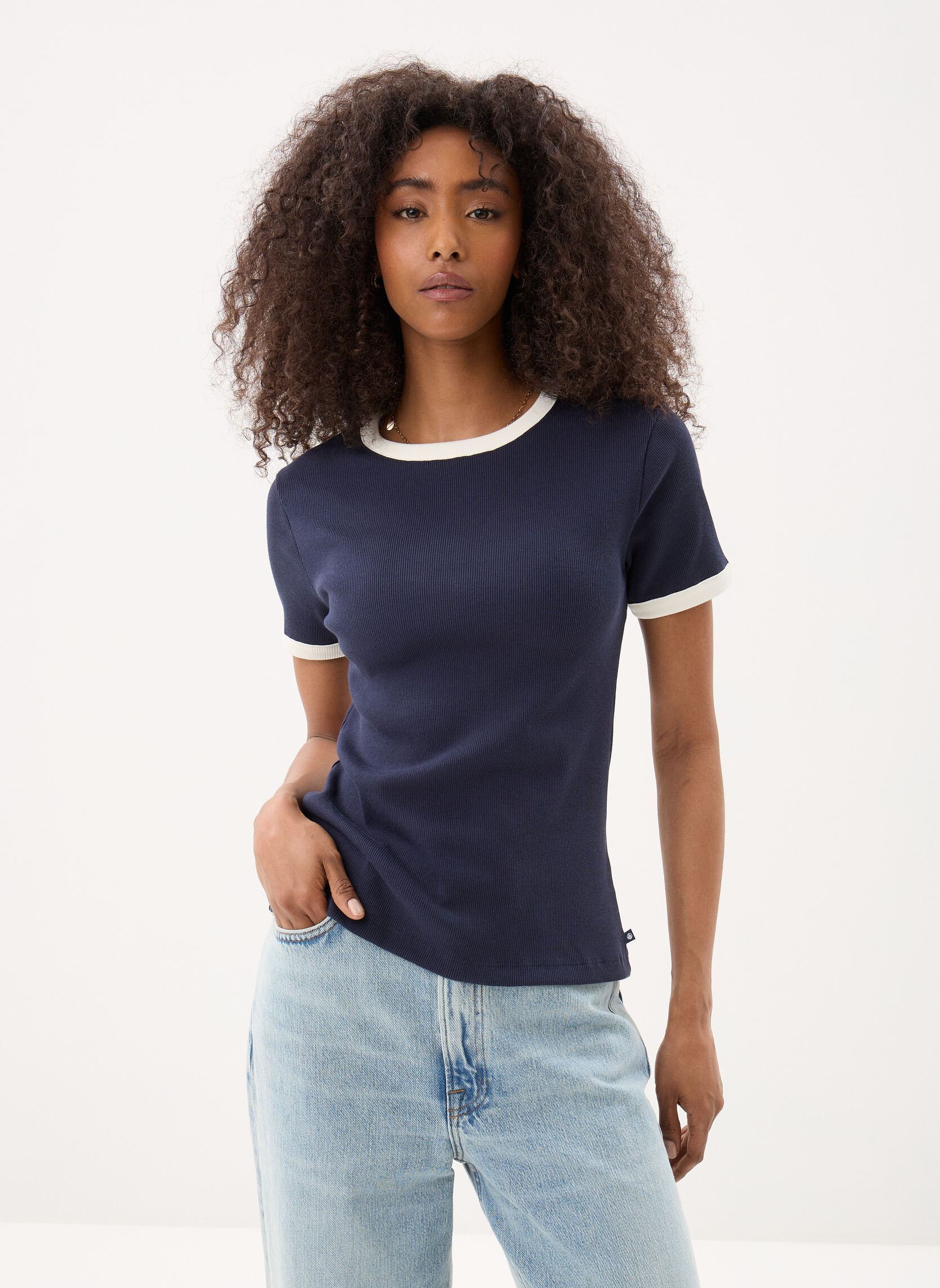 Vêtements Petit Bateau T shirt 'iconique manches courtes col r pour - vue 1