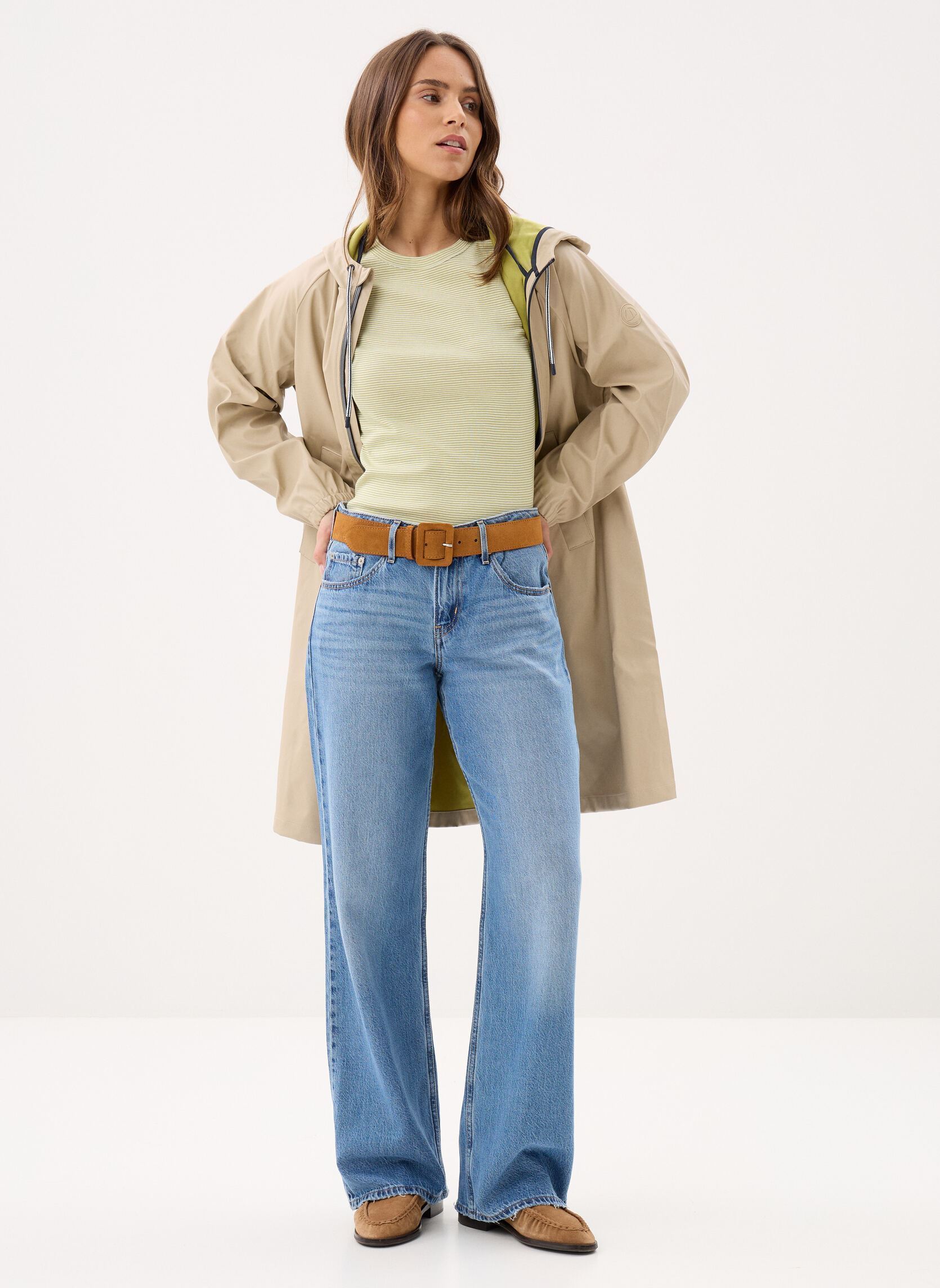 Tee-shirts manches courtes T-shirt l'iconique manches courtes col r femme vert Petit Bateau Tee-shirts manches courtes T-shirt l'iconique manches courtes col r femme vert MOSS/MARSHMALLOW