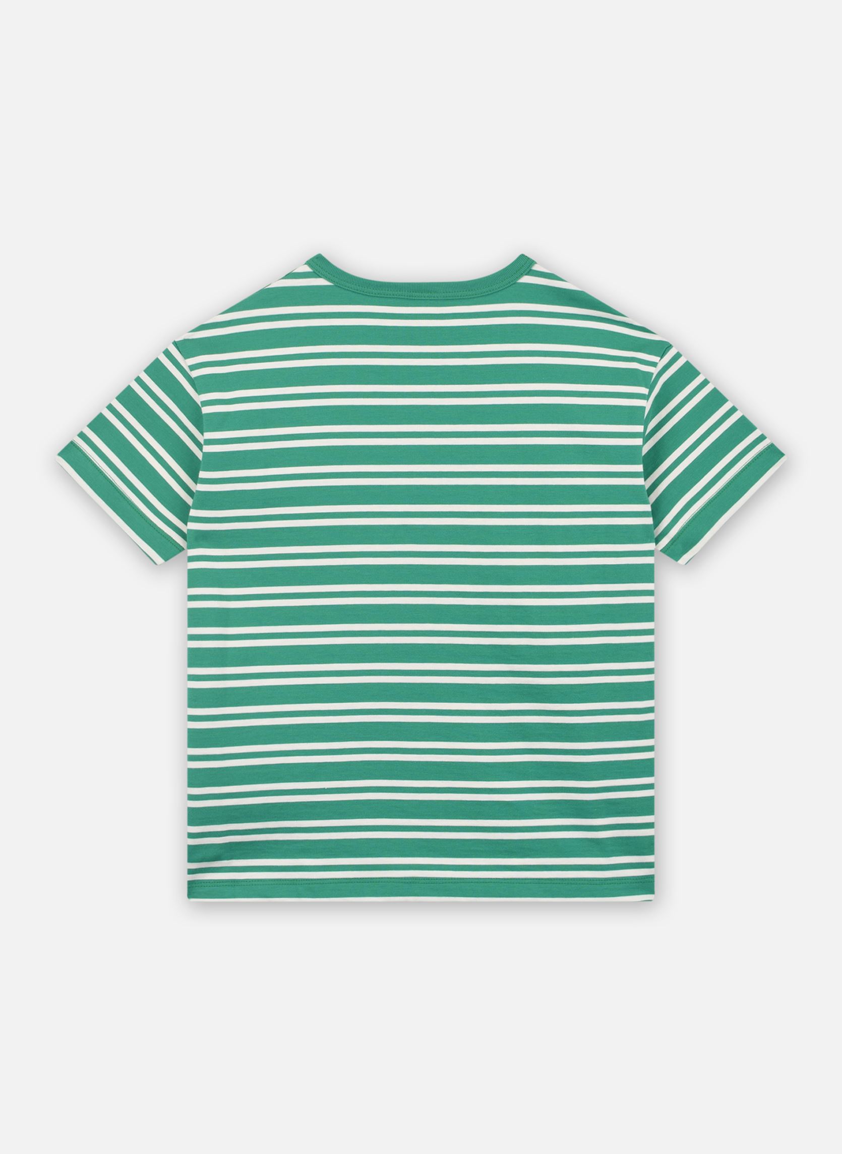 T-shirt a maniche corte Marcel bambino verde Petit Bateau T-shirt a maniche corte Marcel bambino verde Prado/Avalanche