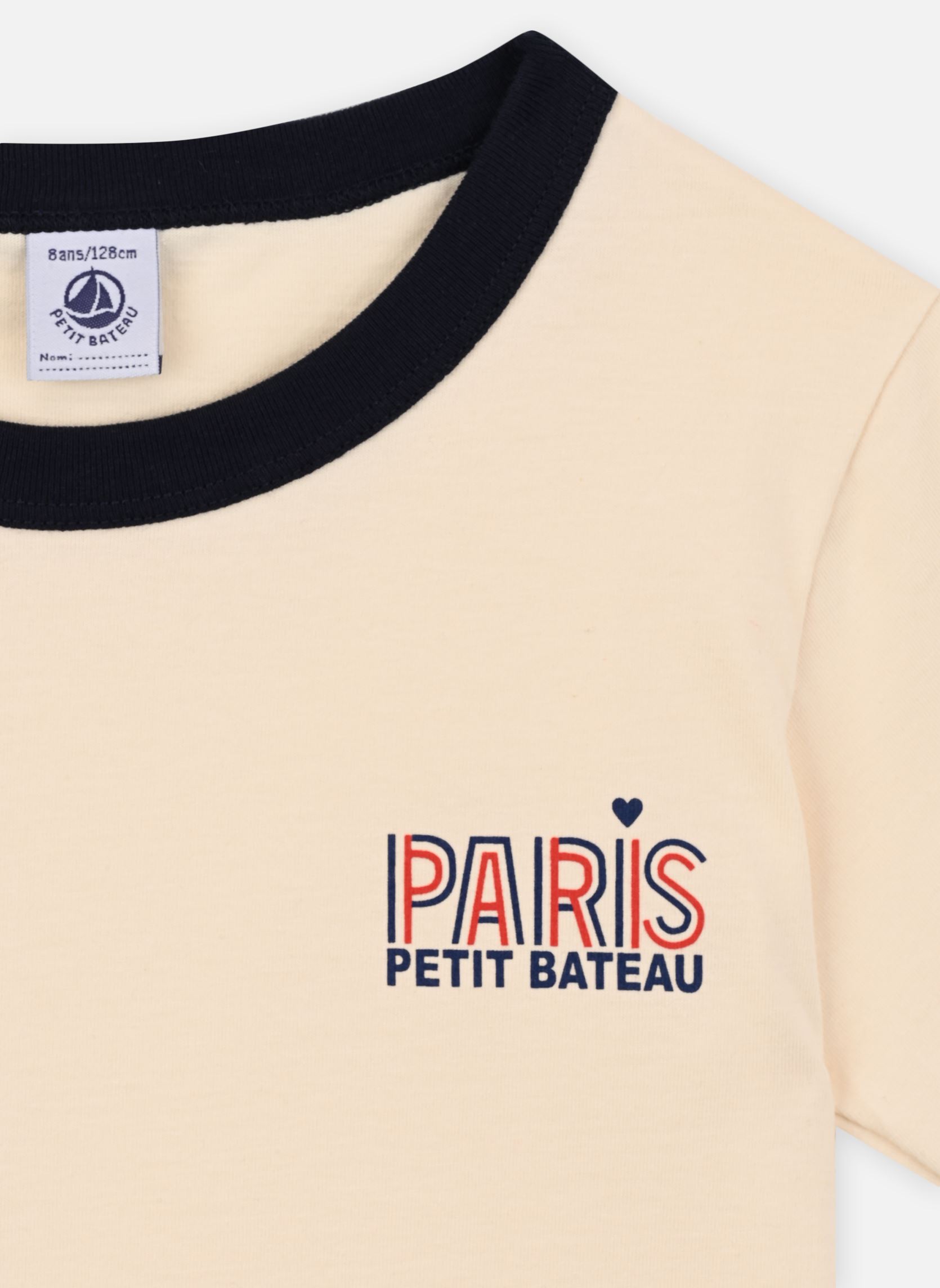 Tee-shirts manches courtes Mazarine garçon blanc Petit Bateau Tee-shirts manches courtes Mazarine garçon blanc AVALANCHE