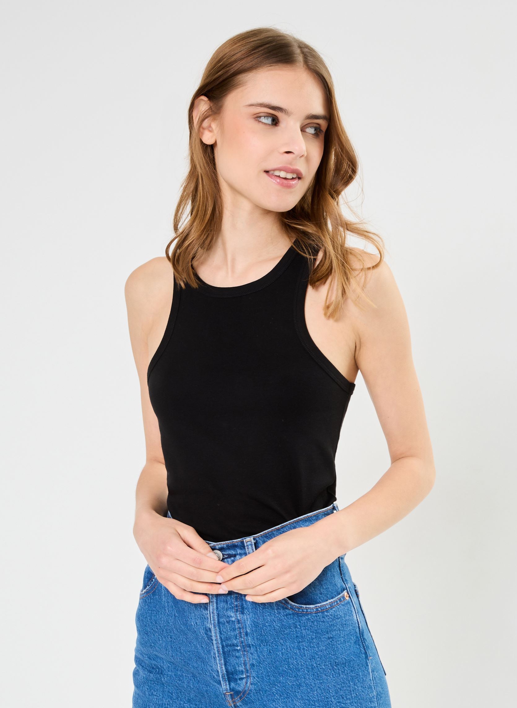 Hemdjes Debardeur A09RO dames zwart Petit Bateau Hemdjes Debardeur A09RO dames zwart Black