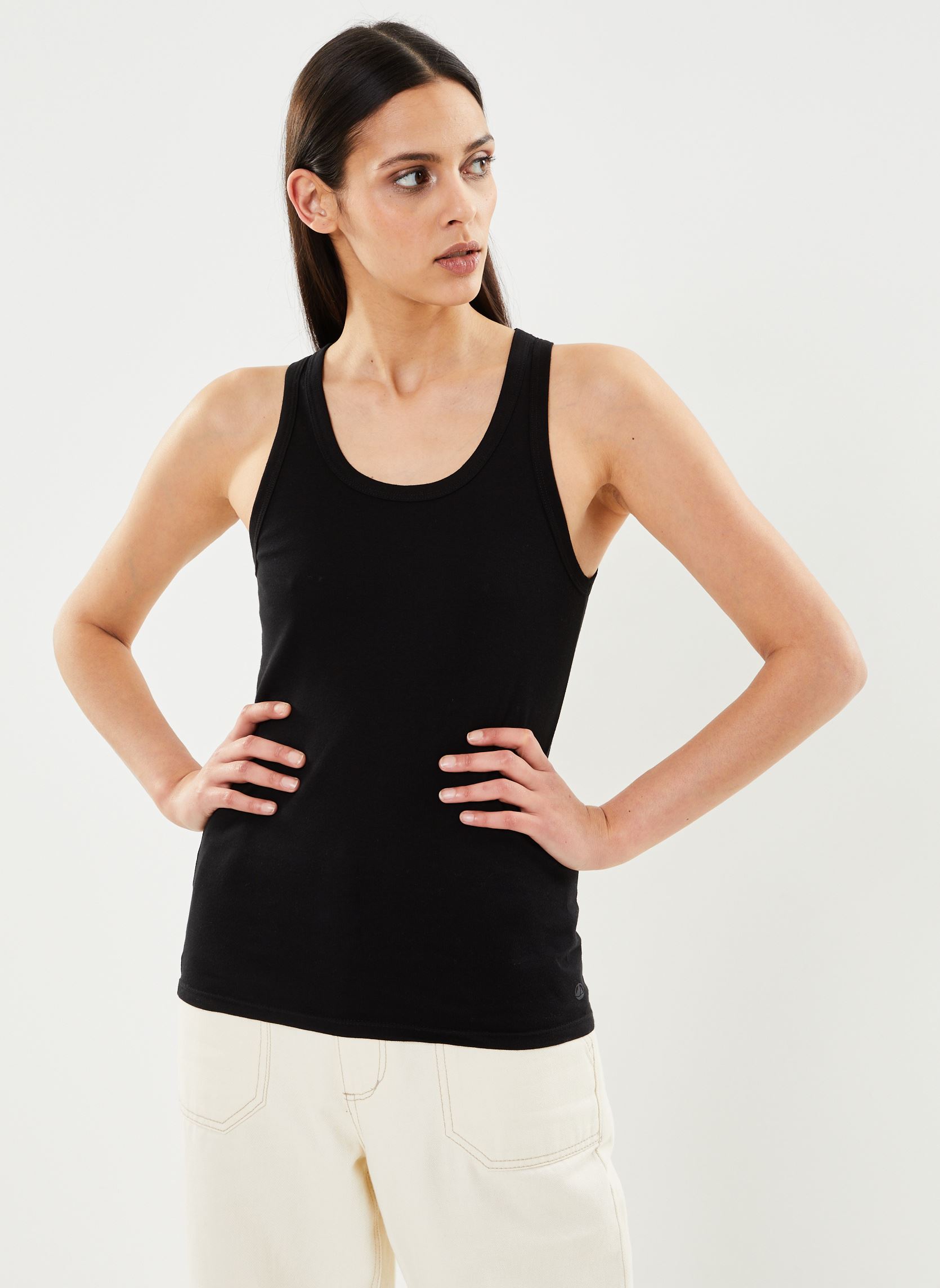 Debardeur Petit Bateau DEBARDEUR COL ROND EU - vue 4