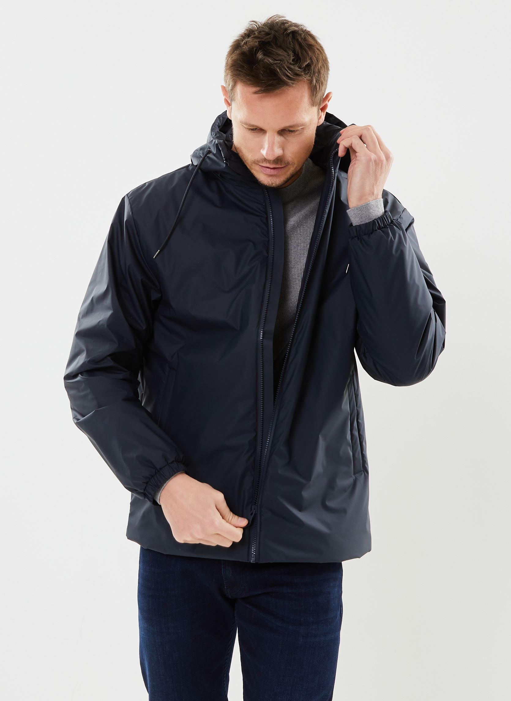 Vestes imperméables Lohja Insulated Jacket homme bleu Rains Vestes imperméables Lohja Insulated Jacket homme bleu NAVY