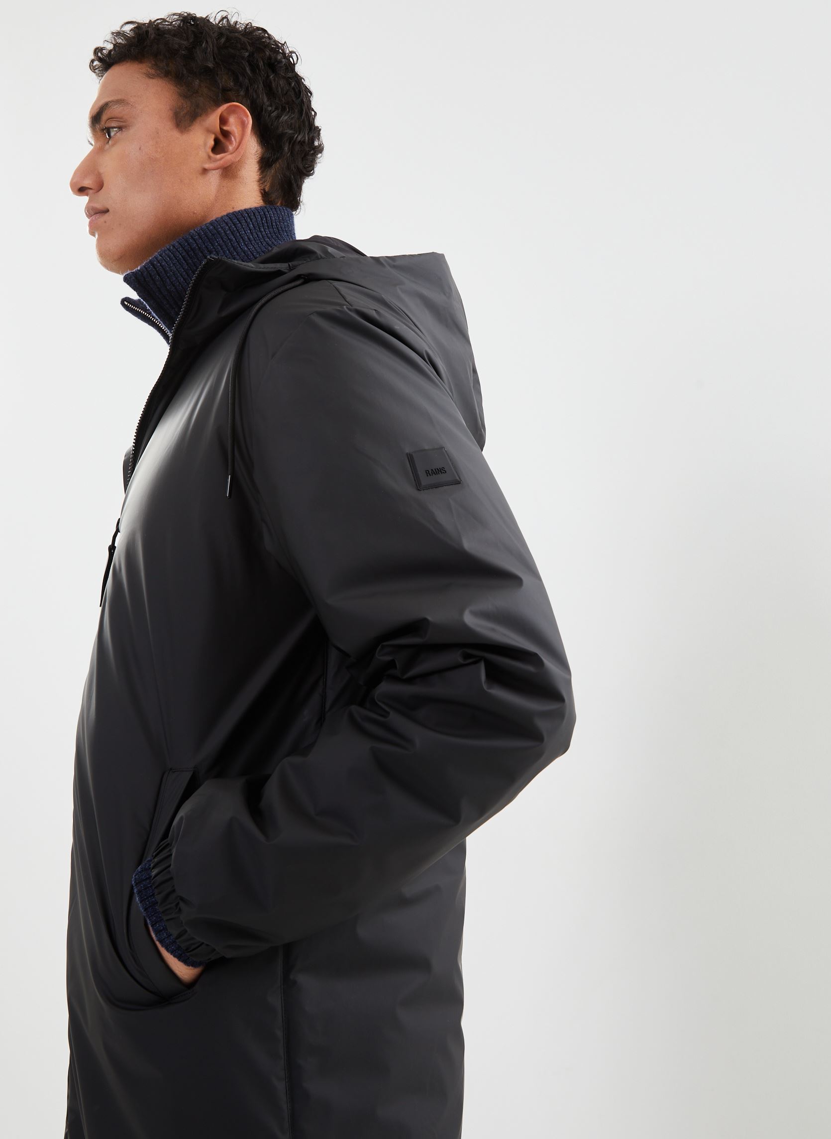 Parkas Lohja Long Insulated Jacket homme noir Rains Parkas Lohja Long Insulated Jacket homme noir BLACK