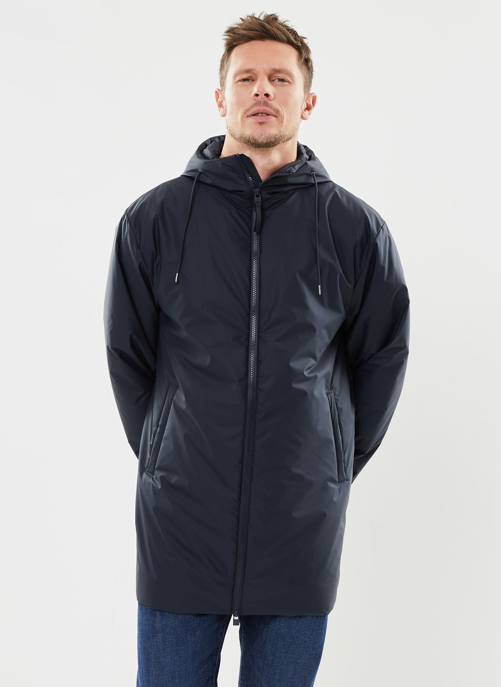Parkas Lohja Long Insulated Jacket herren blau Rains Parkas Lohja Long Insulated Jacket herren blau NAVY