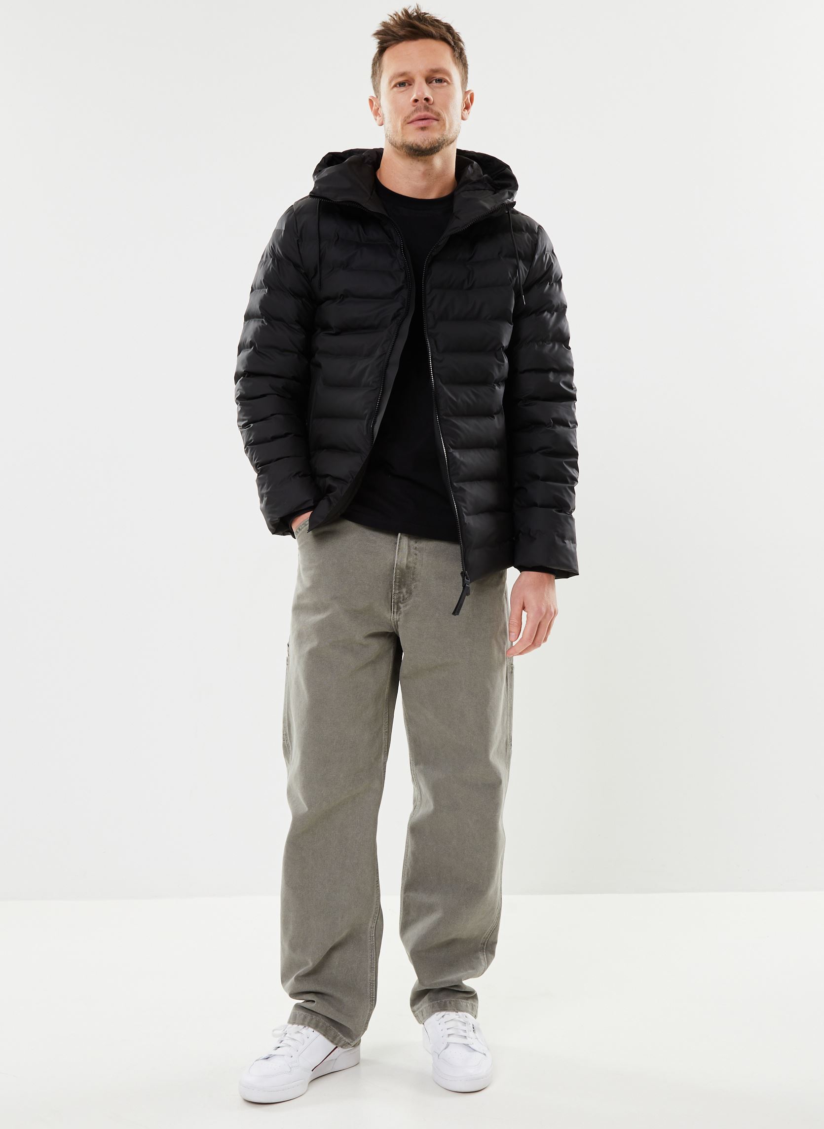 Gewatteerde jassen Lohja Puffer Jacket heren zwart Rains Gewatteerde jassen Lohja Puffer Jacket heren zwart BLACK