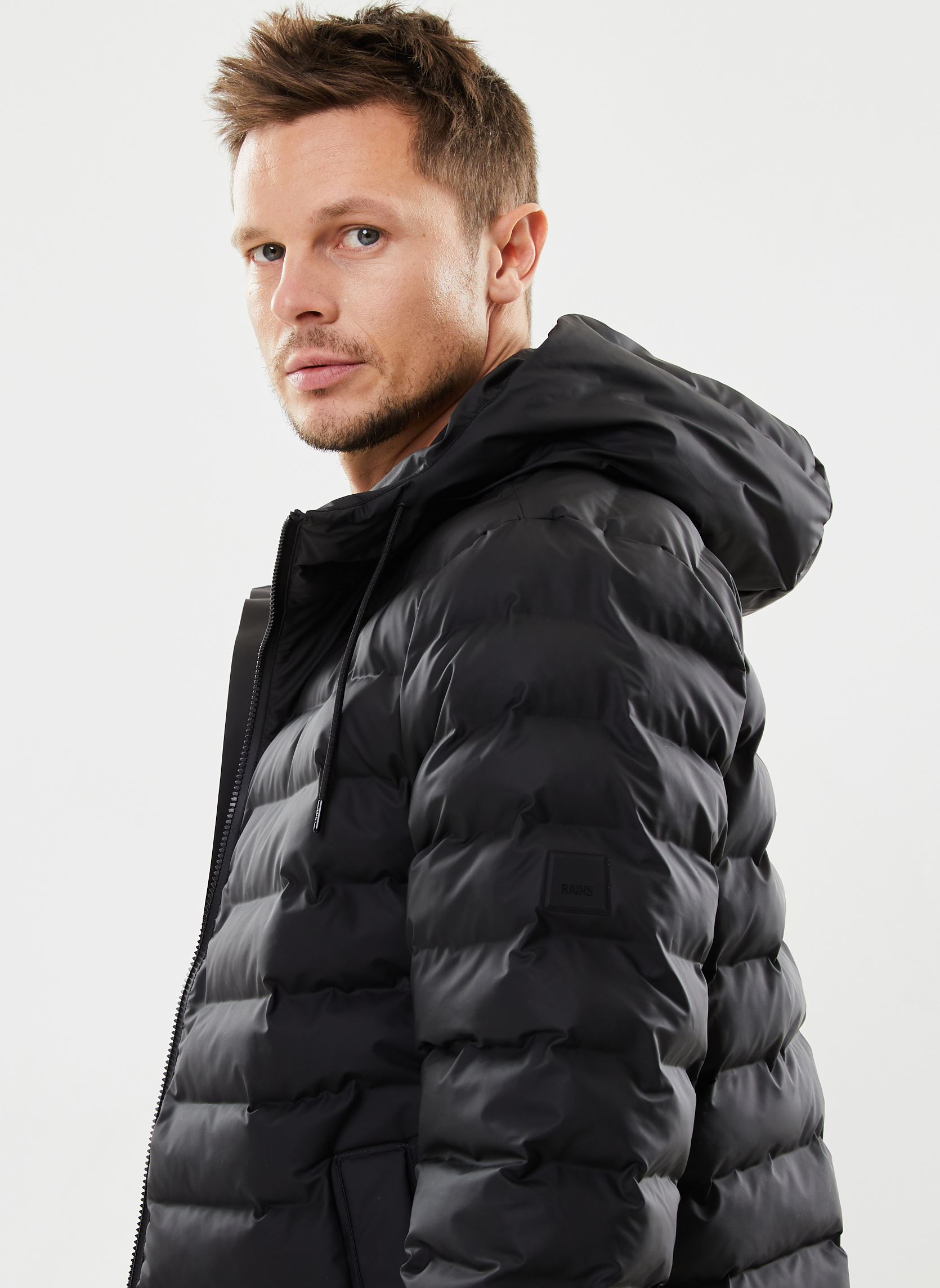 Gewatteerde jassen Lohja Puffer Jacket heren zwart Rains Gewatteerde jassen Lohja Puffer Jacket heren zwart BLACK