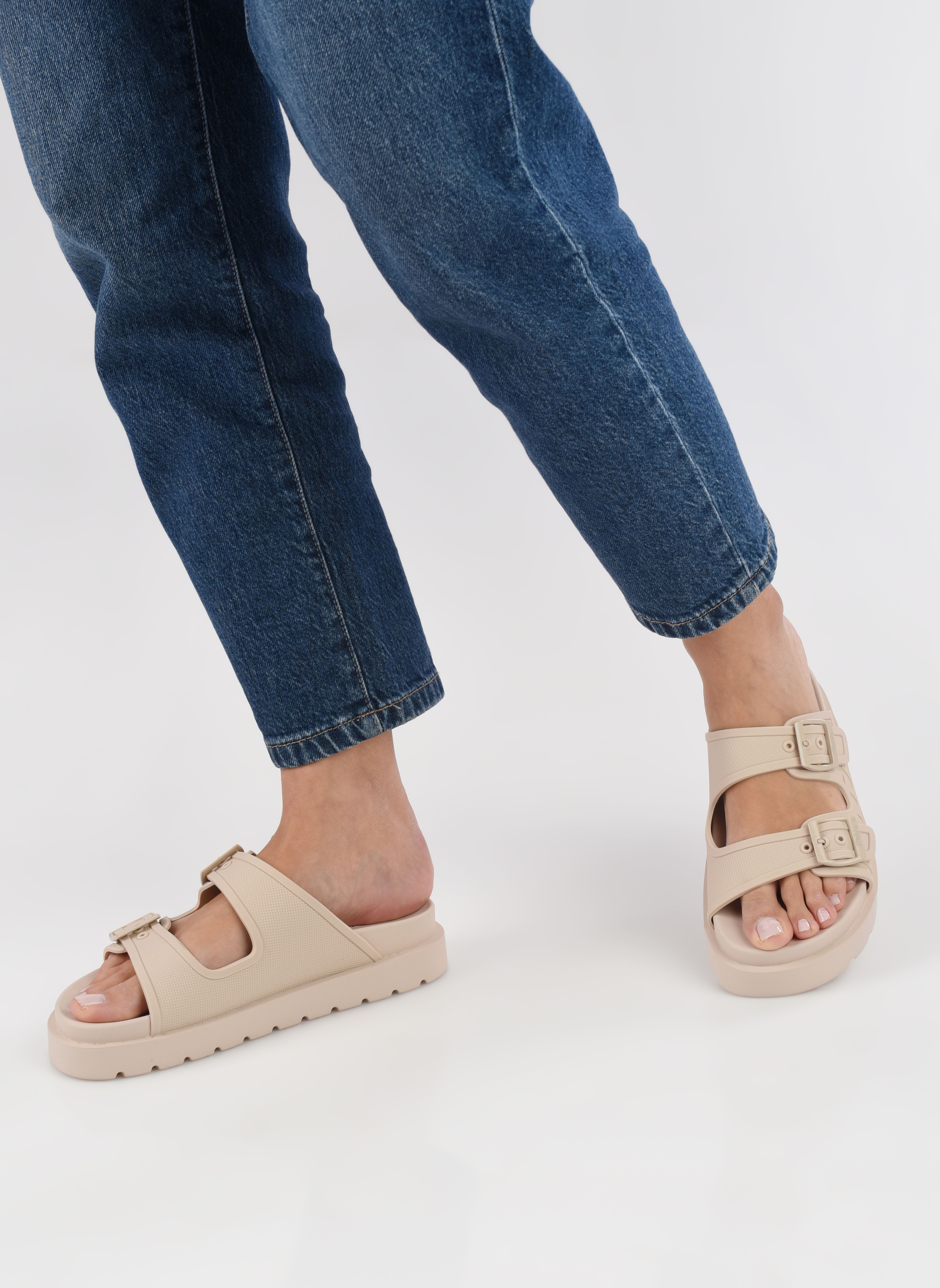 Muilen en klompen Eve Sol dames beige Buffalo Muilen en klompen Eve Sol dames beige Creme