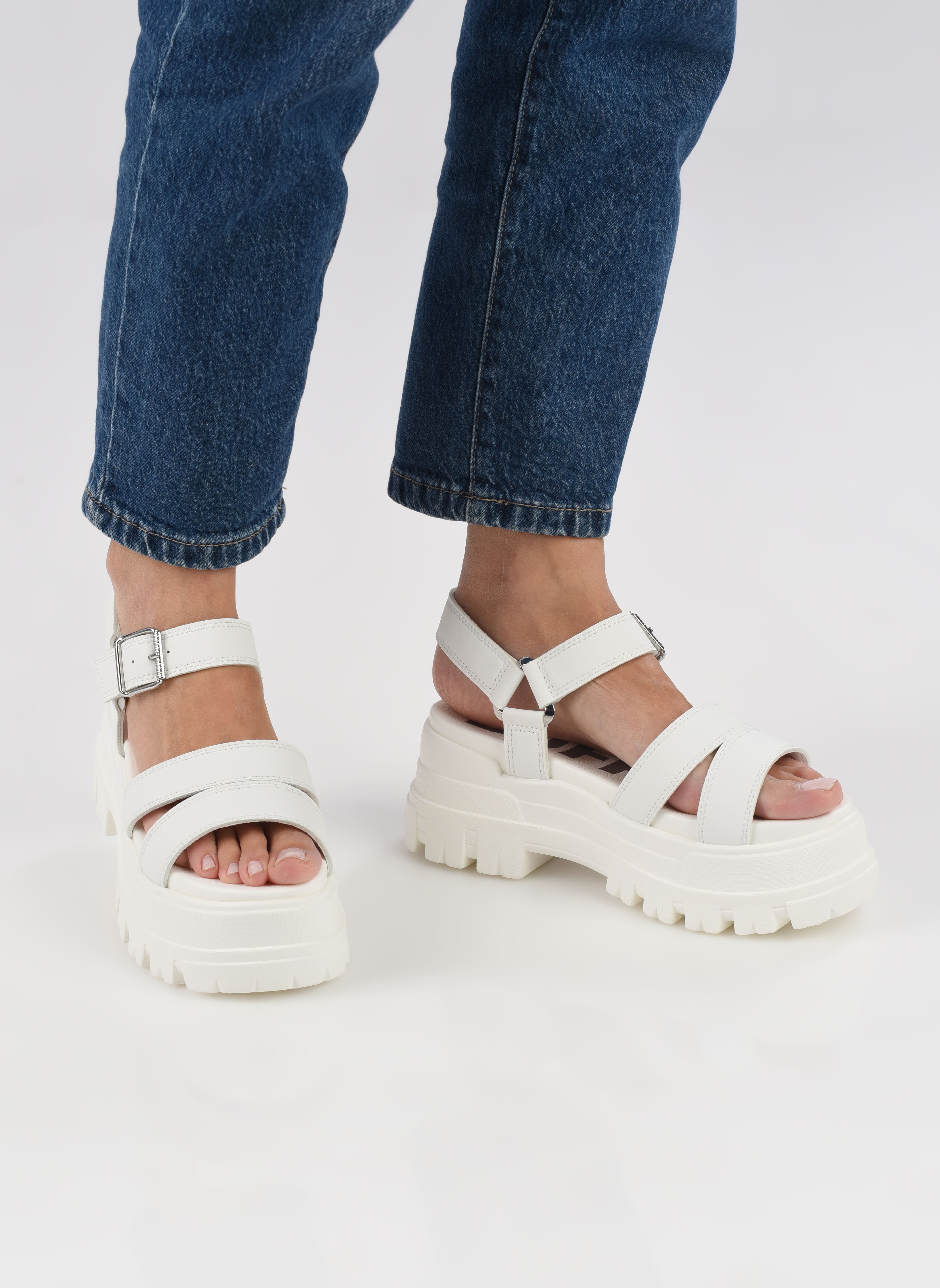 Sandales compensées et plateformes Aspha TS Sandal femme blanc Buffalo Sandales compensées et plateformes Aspha TS Sandal femme blanc BLANC