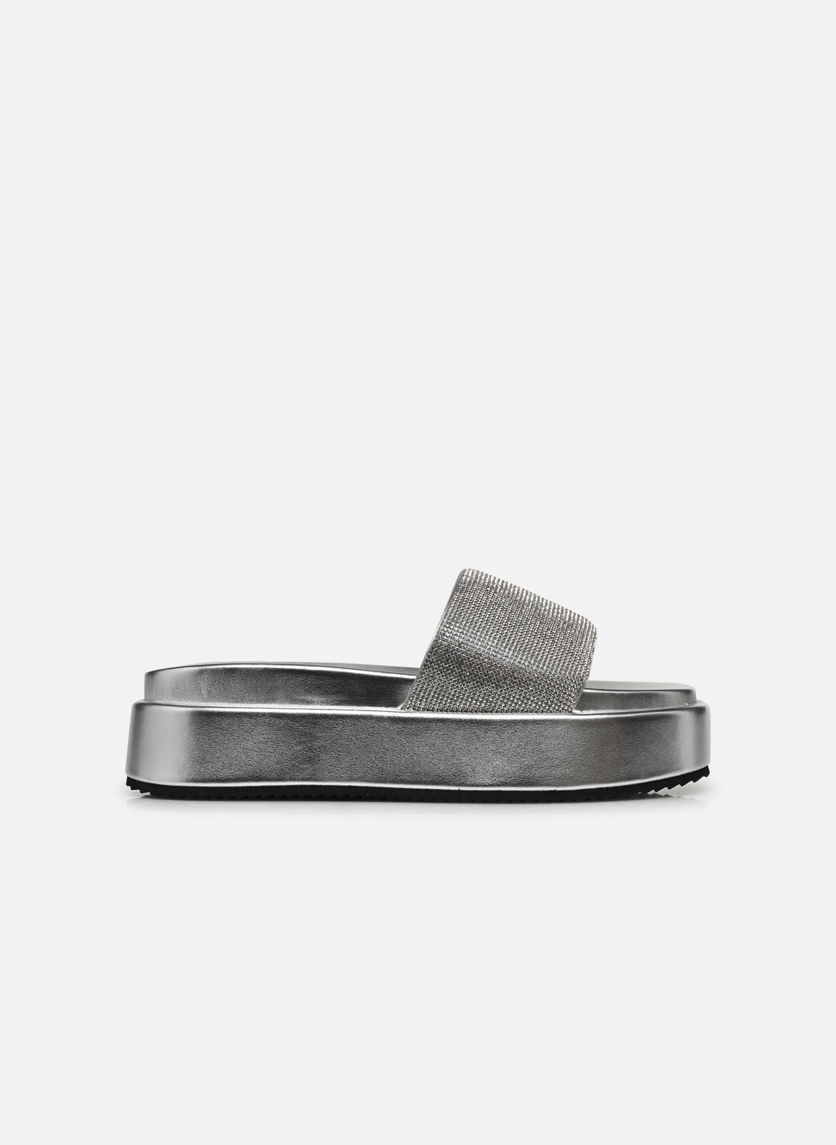 Pantoletten und Clogs Noa Slide Glam damen silber Buffalo Pantoletten und Clogs Noa Slide Glam damen silber Silver