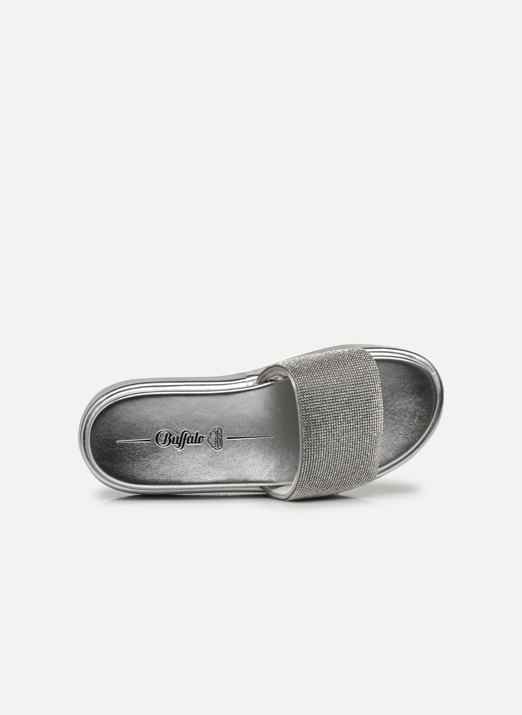 Pantoletten und Clogs Noa Slide Glam damen silber Buffalo Pantoletten und Clogs Noa Slide Glam damen silber Silver