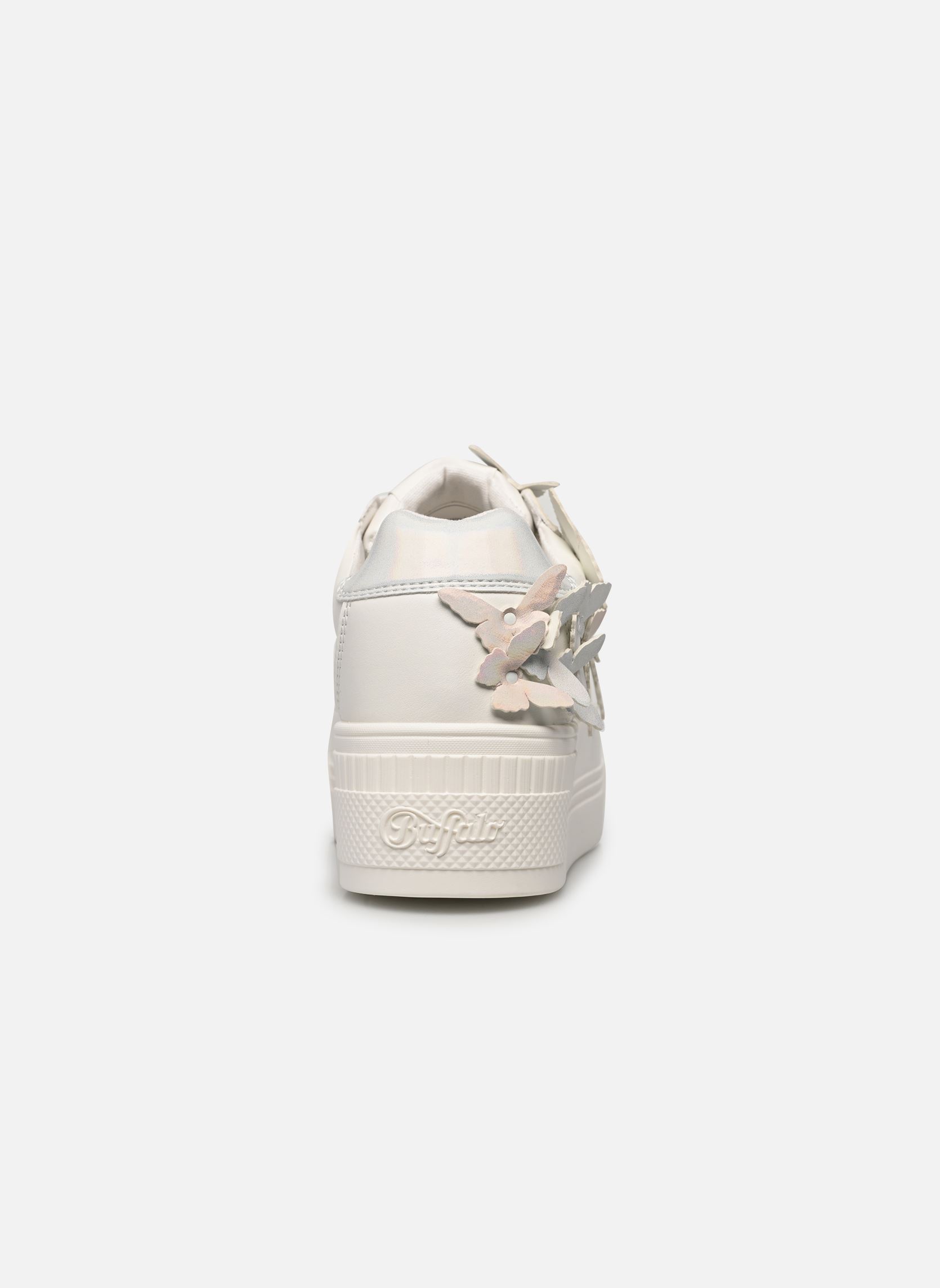 Sneakers Paired Butterfly dames wit Buffalo Sneakers Paired Butterfly dames wit Blanc