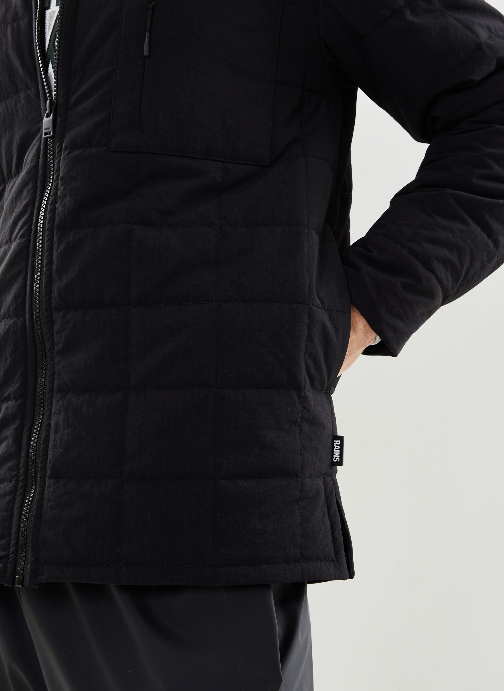 Vestes Giron Liner Overshirt M homme noir Rains Vestes Giron Liner Overshirt M homme noir BLACK