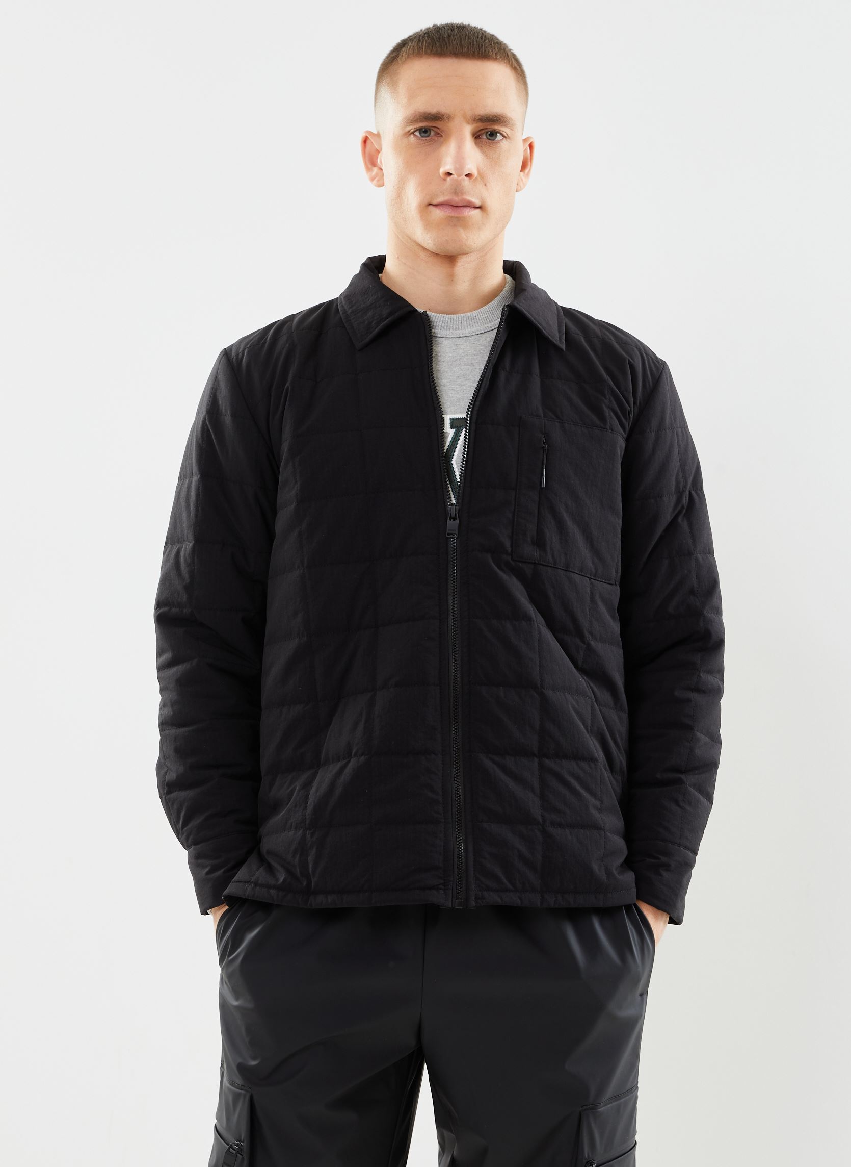 Vestes Giron Liner Overshirt M homme noir Rains Vestes Giron Liner Overshirt M homme noir BLACK