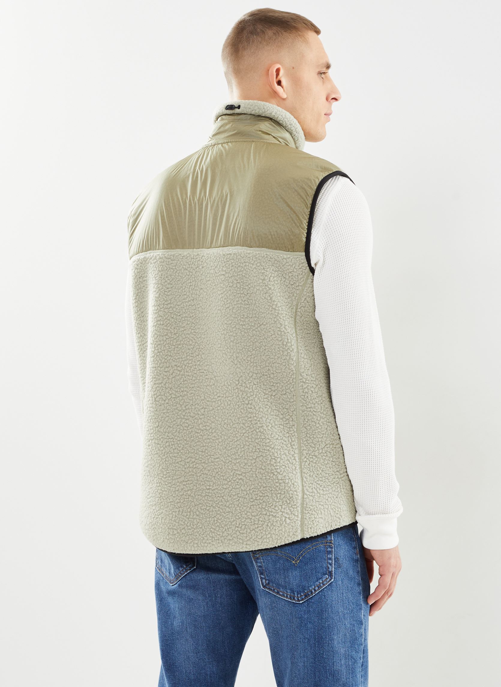 Fleece truien Yermo Fleece Vest sans manches T1 M heren beige Rains Fleece truien Yermo Fleece Vest sans manches T1 M heren beige EARTH