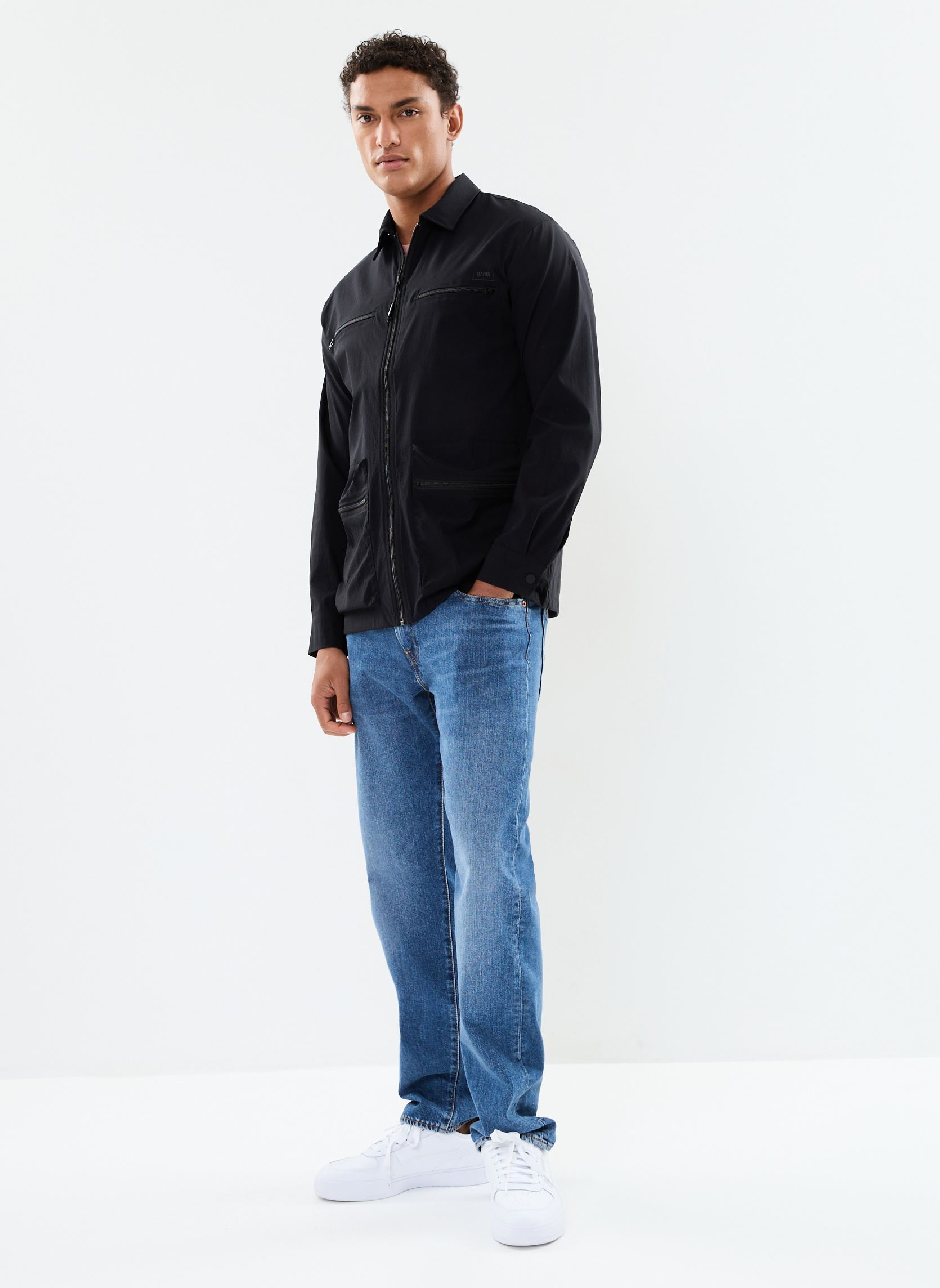 Chaquetas Tomar Overshirt M hombre negro Rains Chaquetas Tomar Overshirt M hombre negro BLACK