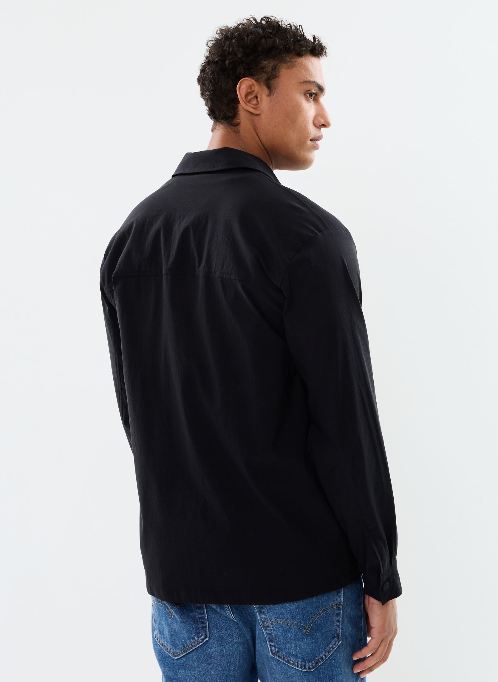 Chaquetas Tomar Overshirt M hombre negro Rains Chaquetas Tomar Overshirt M hombre negro BLACK