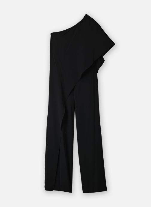 Lauren Ralph Lauren Overalls Combinaison asymétrique cape georgette dames zwart