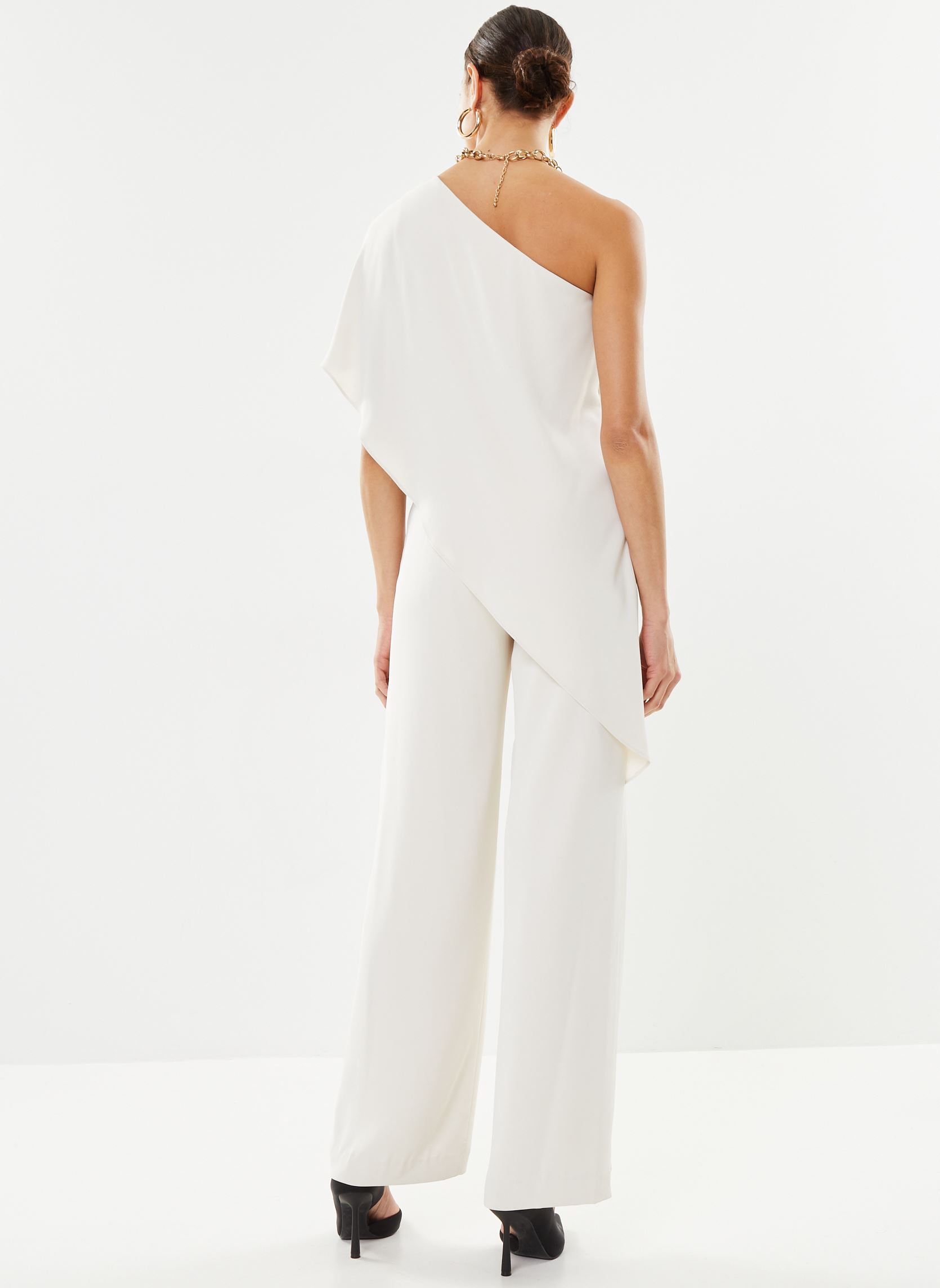 Overalls Combinaison asymétrique cape georgette dames wit Lauren Ralph Lauren Overalls Combinaison asymétrique cape georgette dames wit MASCARPONE CREAM