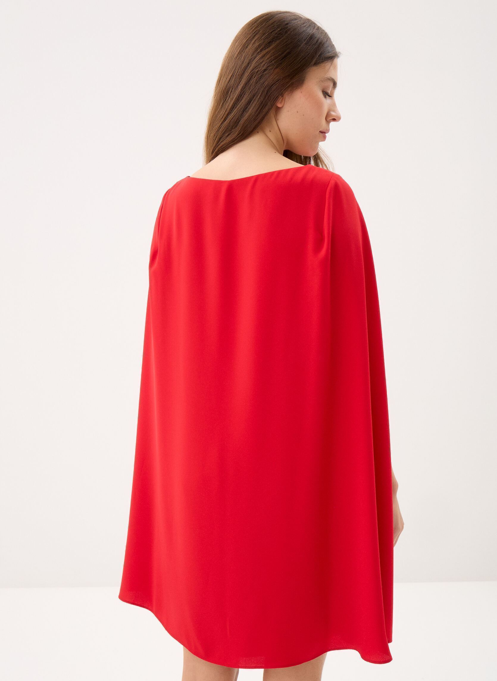 Kleider Robe de cocktail à cape en georgette damen rot Lauren Ralph Lauren Kleider Robe de cocktail à cape en georgette damen rot CRUISE RED