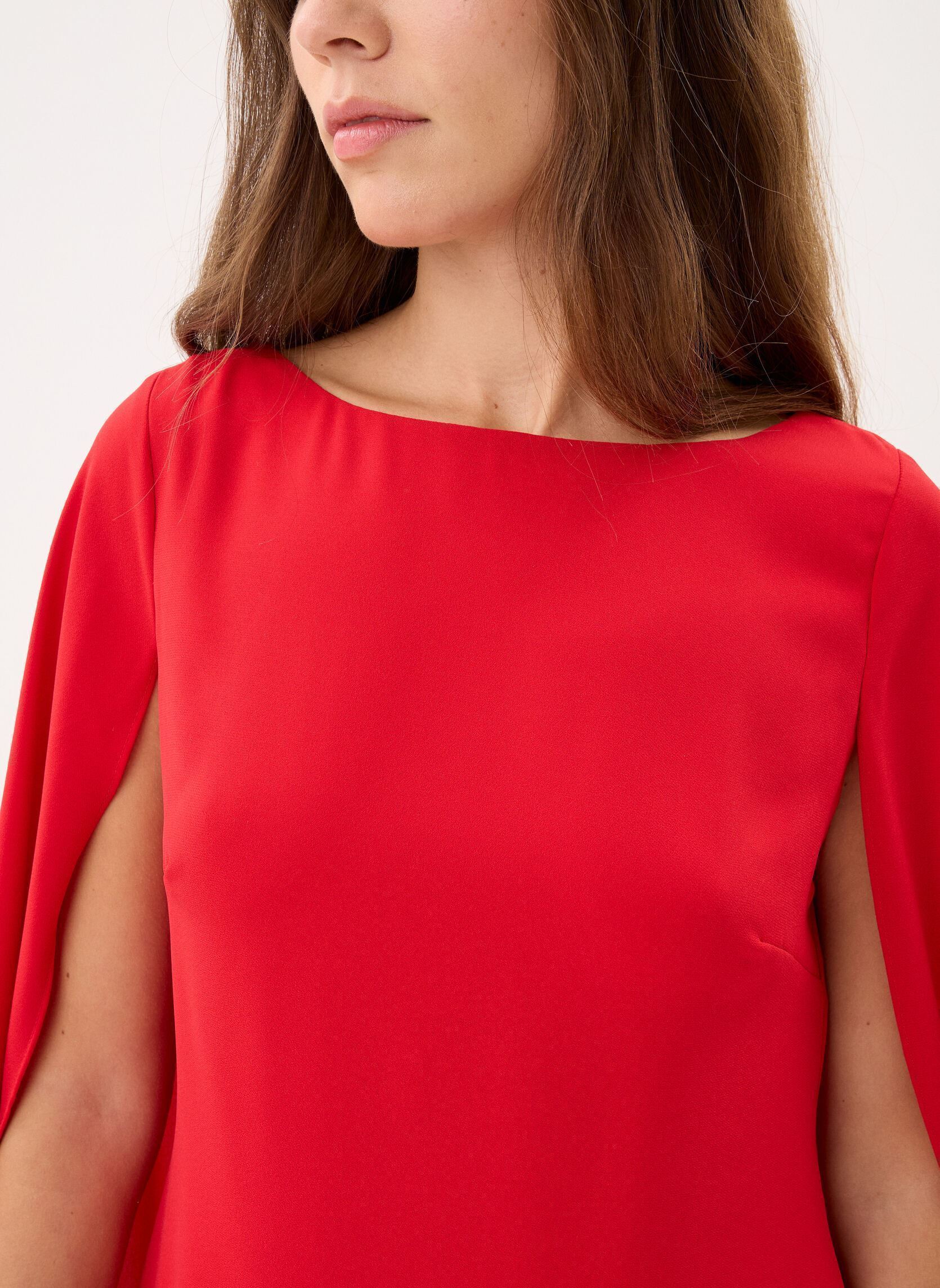 Kleider Robe de cocktail à cape en georgette damen rot Lauren Ralph Lauren Kleider Robe de cocktail à cape en georgette damen rot CRUISE RED