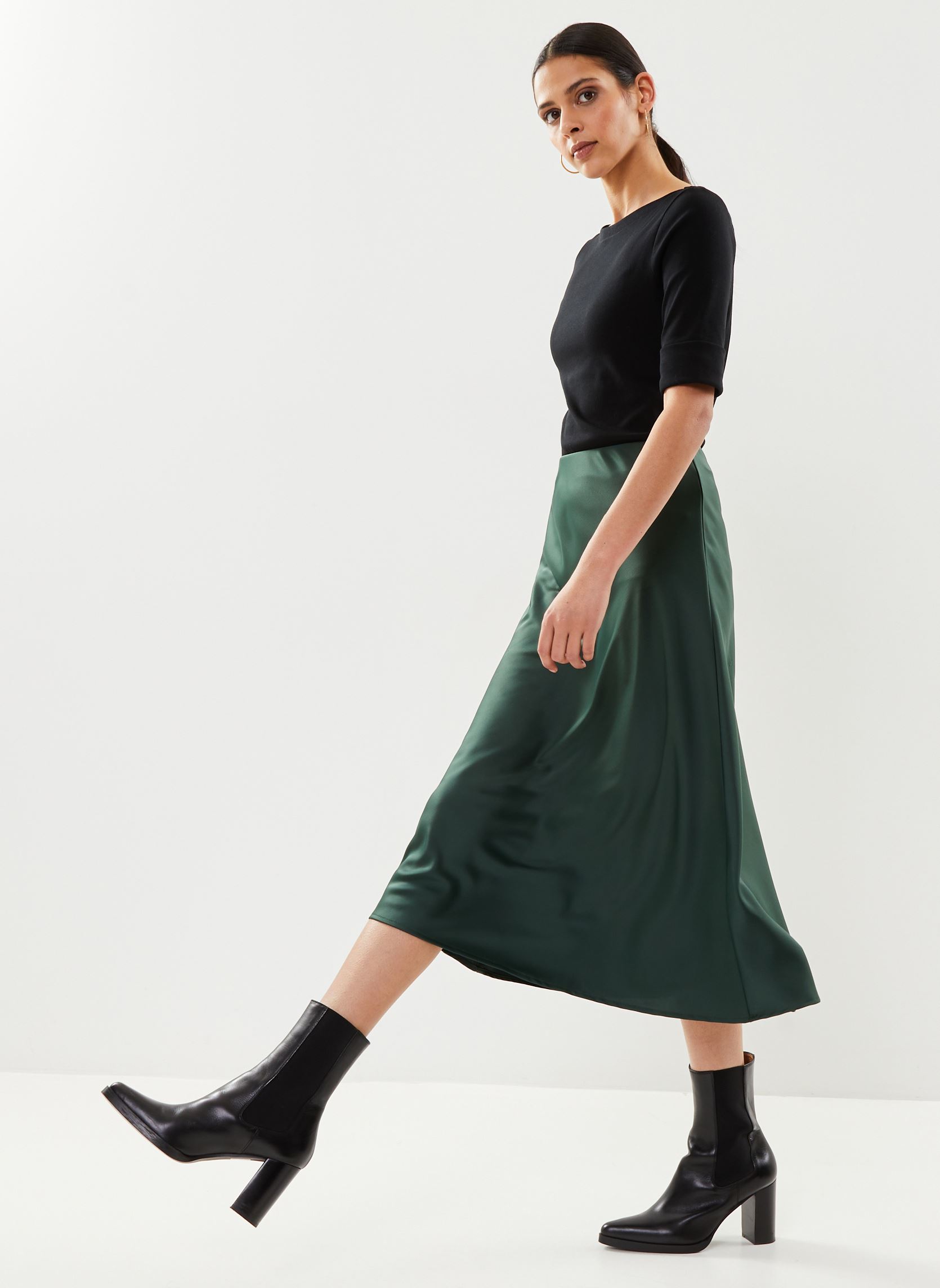 T-shirt a maniche corte T-shirt en coton stretch donna nero Lauren Ralph Lauren T-shirt a maniche corte T-shirt en coton stretch donna nero POLO BLACK