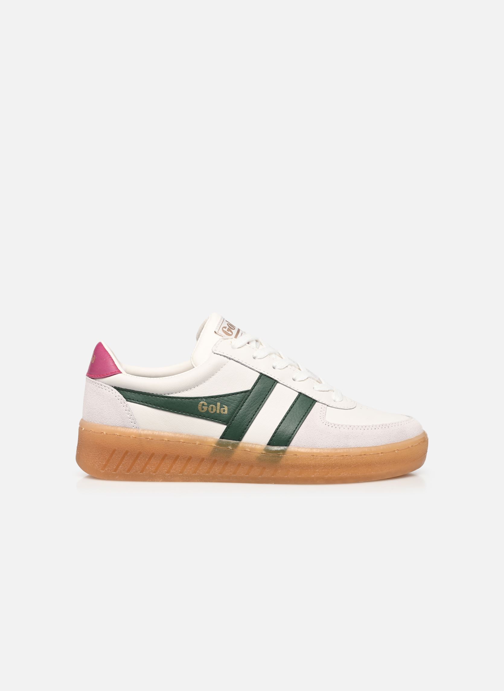 Sneaker GRANDSLAM ELITE damen weiß Gola Sneaker GRANDSLAM ELITE damen weiß WHITEEVRGRNHOT FUSCHIAGUM