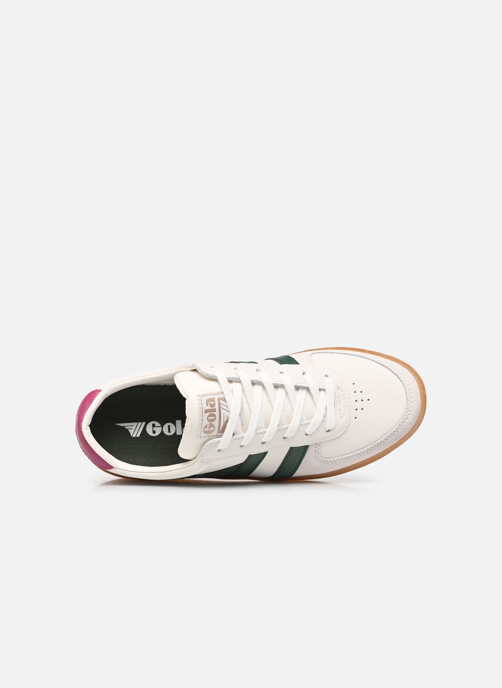 Sneaker GRANDSLAM ELITE damen weiß Gola Sneaker GRANDSLAM ELITE damen weiß WHITEEVRGRNHOT FUSCHIAGUM