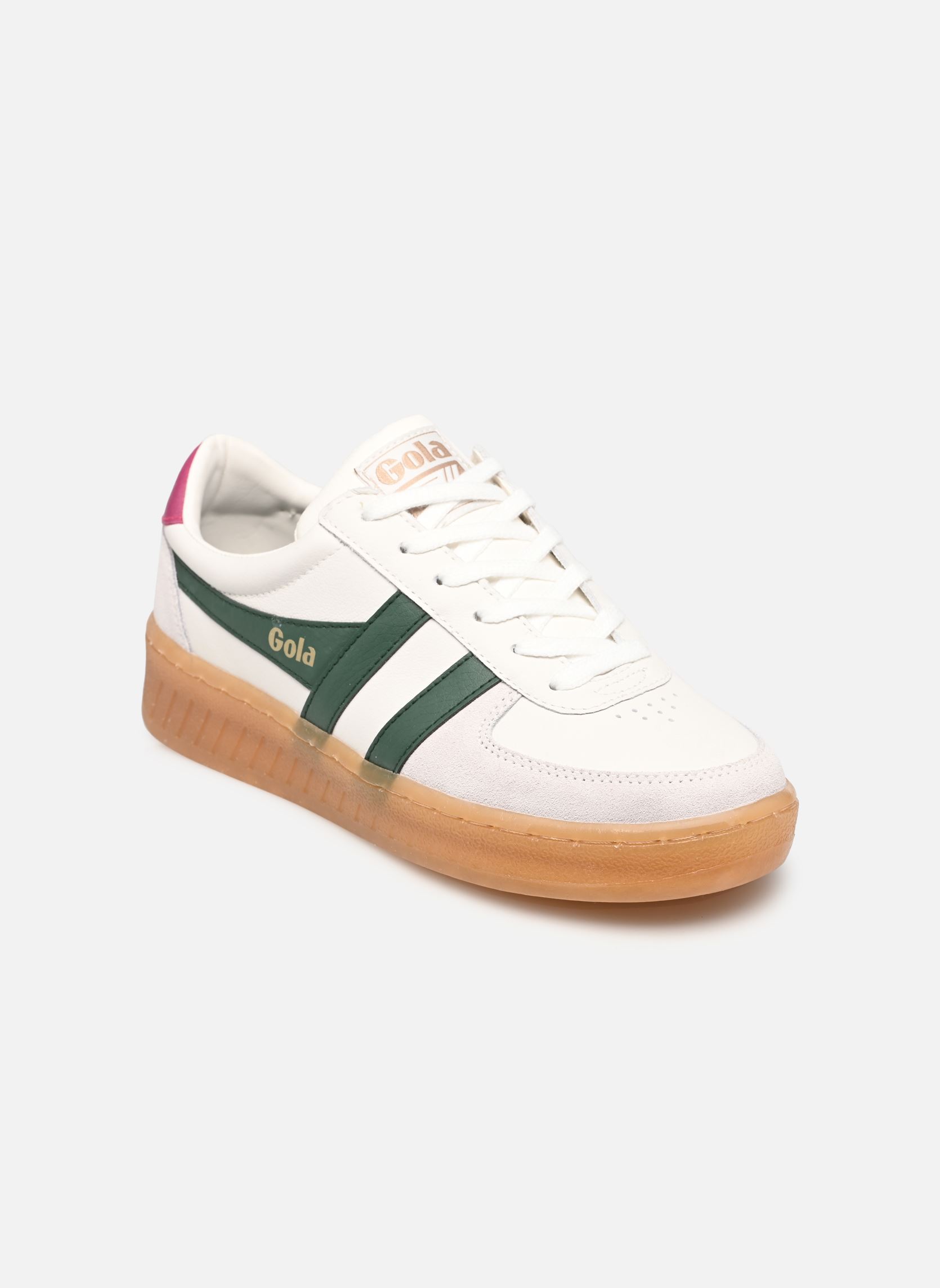 Sneaker GRANDSLAM ELITE damen weiß Gola Sneaker GRANDSLAM ELITE damen weiß WHITEEVRGRNHOT FUSCHIAGUM