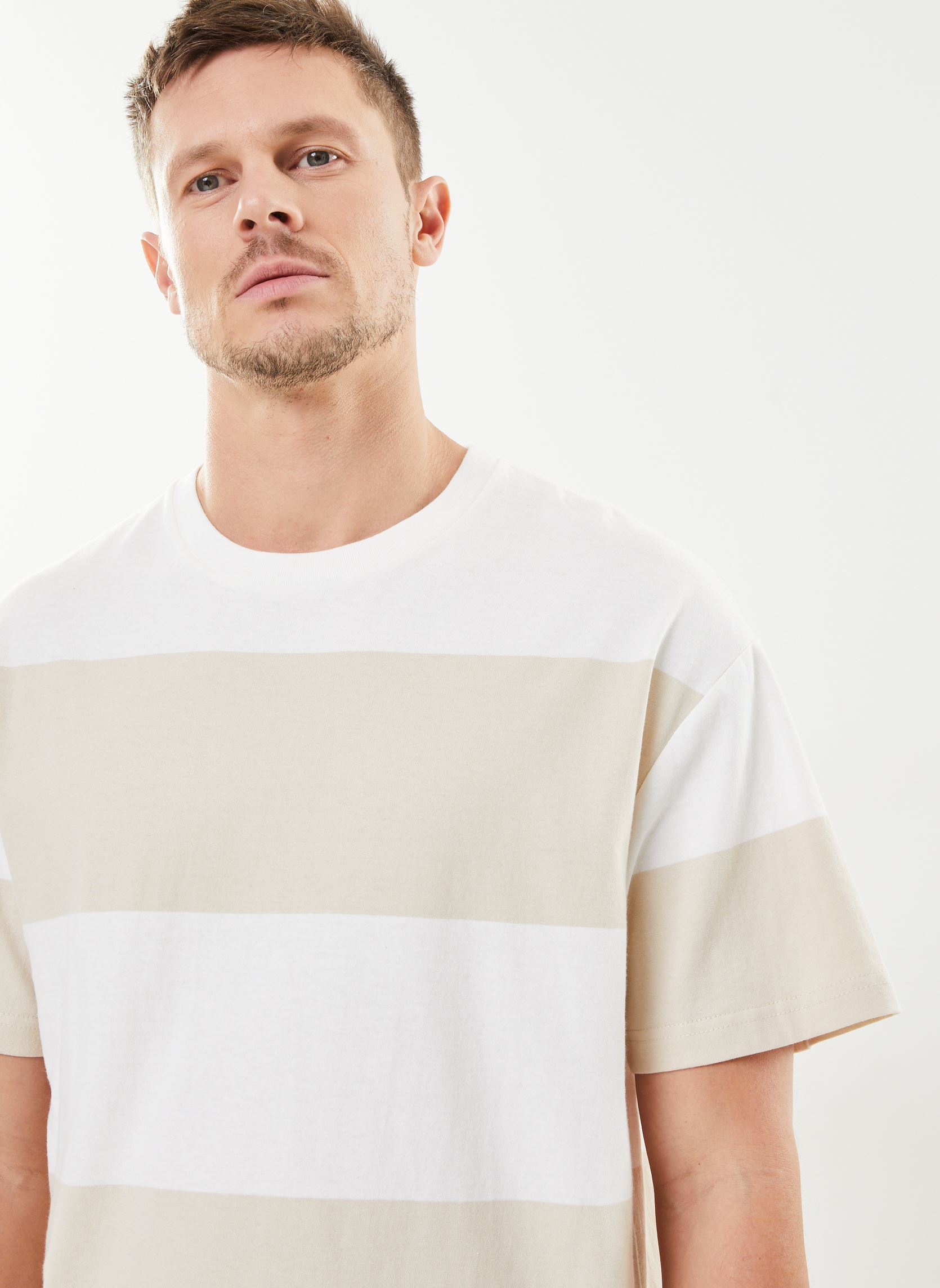 Tee-shirts manches courtes SDIjam homme beige SOLID Tee-shirts manches courtes SDIjam homme beige OATMEAL