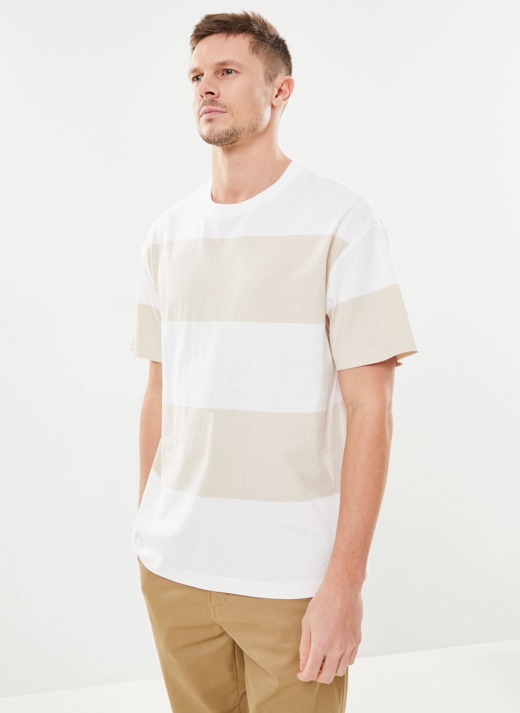 Tee-shirts manches courtes SDIjam homme beige SOLID Tee-shirts manches courtes SDIjam homme beige OATMEAL