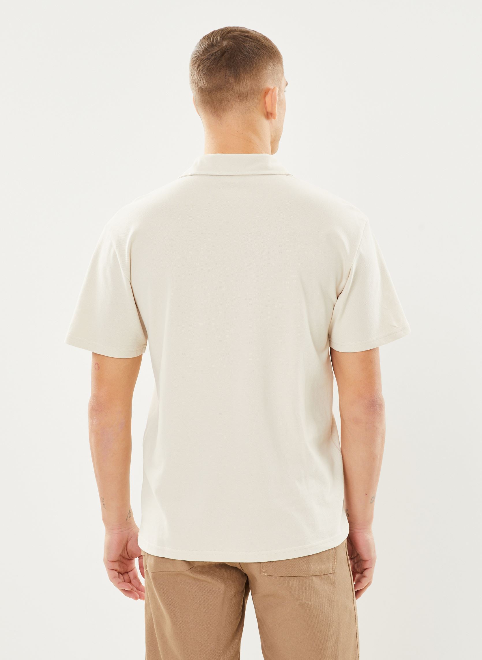 Polo a maniche corte SDIhaab uomo beige SOLID Polo a maniche corte SDIhaab uomo beige OATMEAL