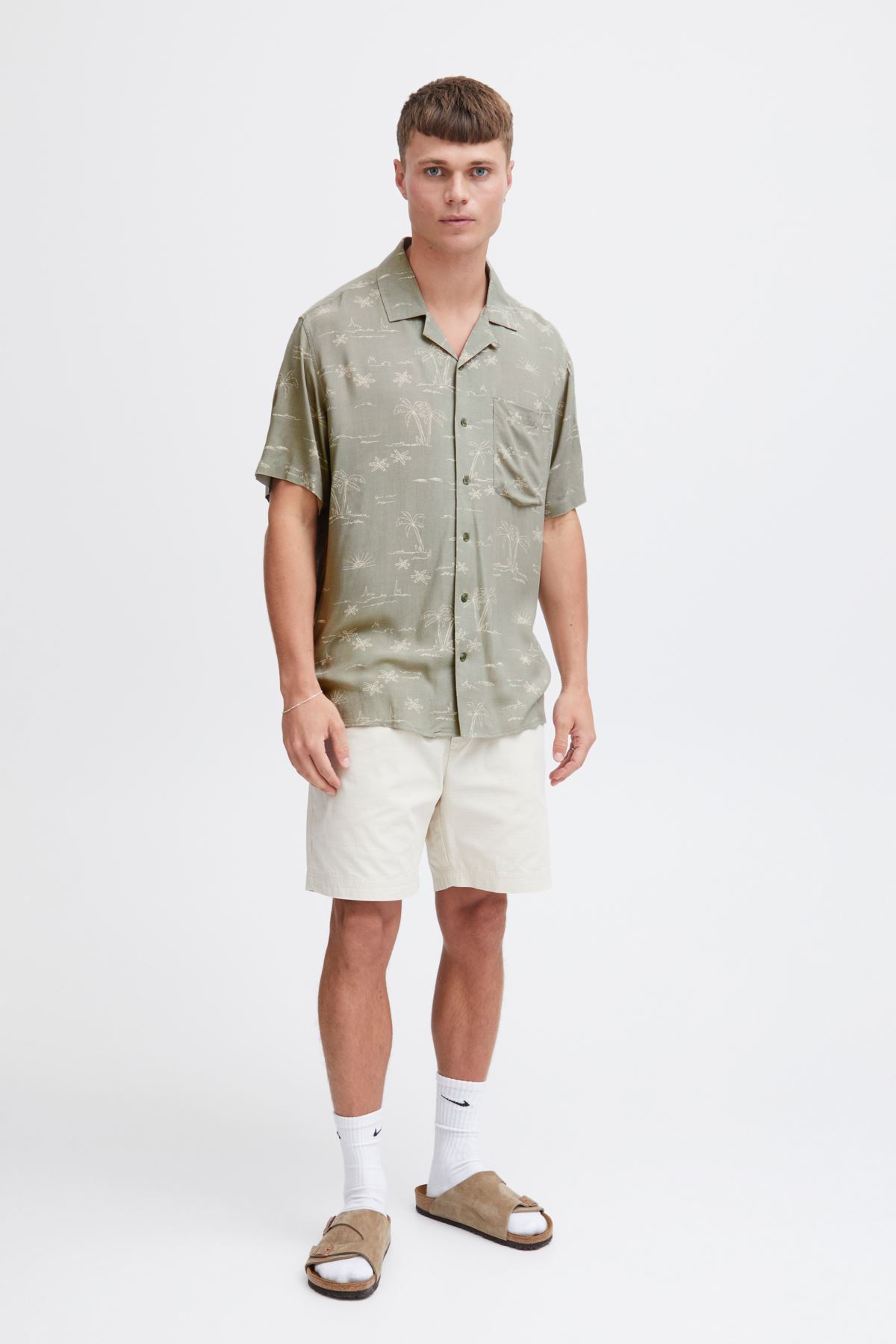 Hemden SDIan heren groen SOLID Hemden SDIan heren groen VETIVER