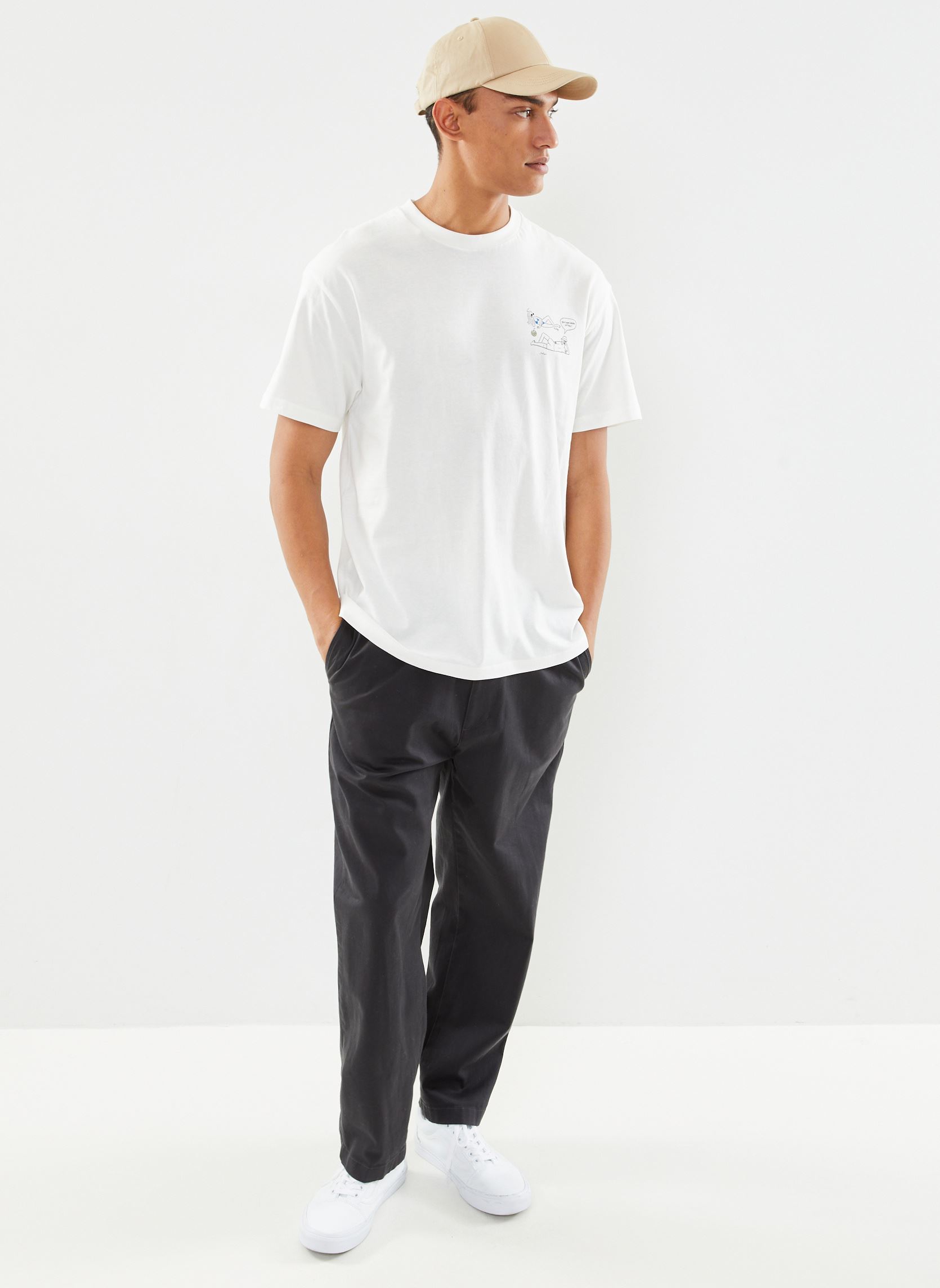 T-shirts met korte mouwen SDIhsan heren wit SOLID T-shirts met korte mouwen SDIhsan heren wit OFF WHITE