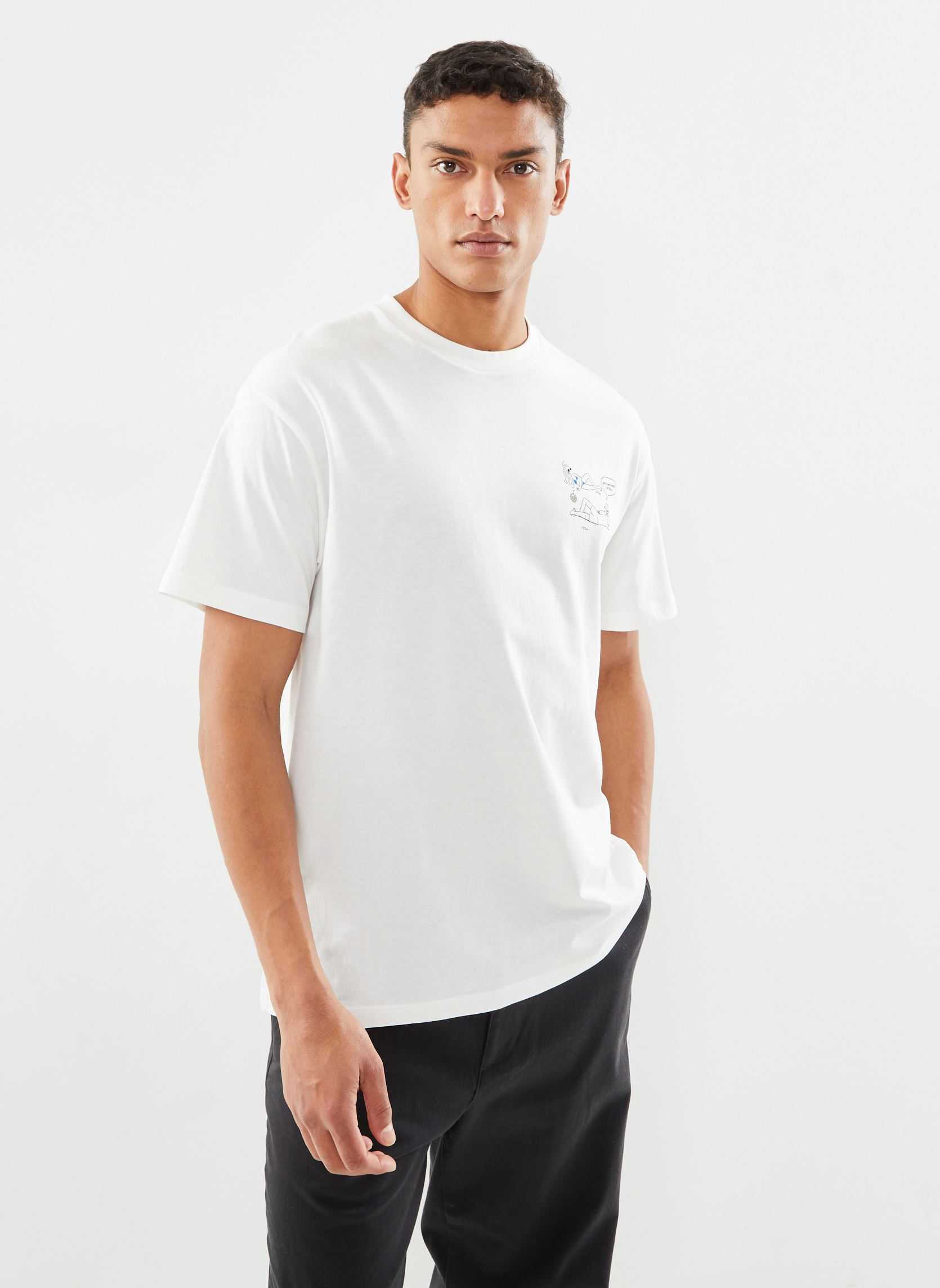 T-shirts met korte mouwen SDIhsan heren wit SOLID T-shirts met korte mouwen SDIhsan heren wit OFF WHITE