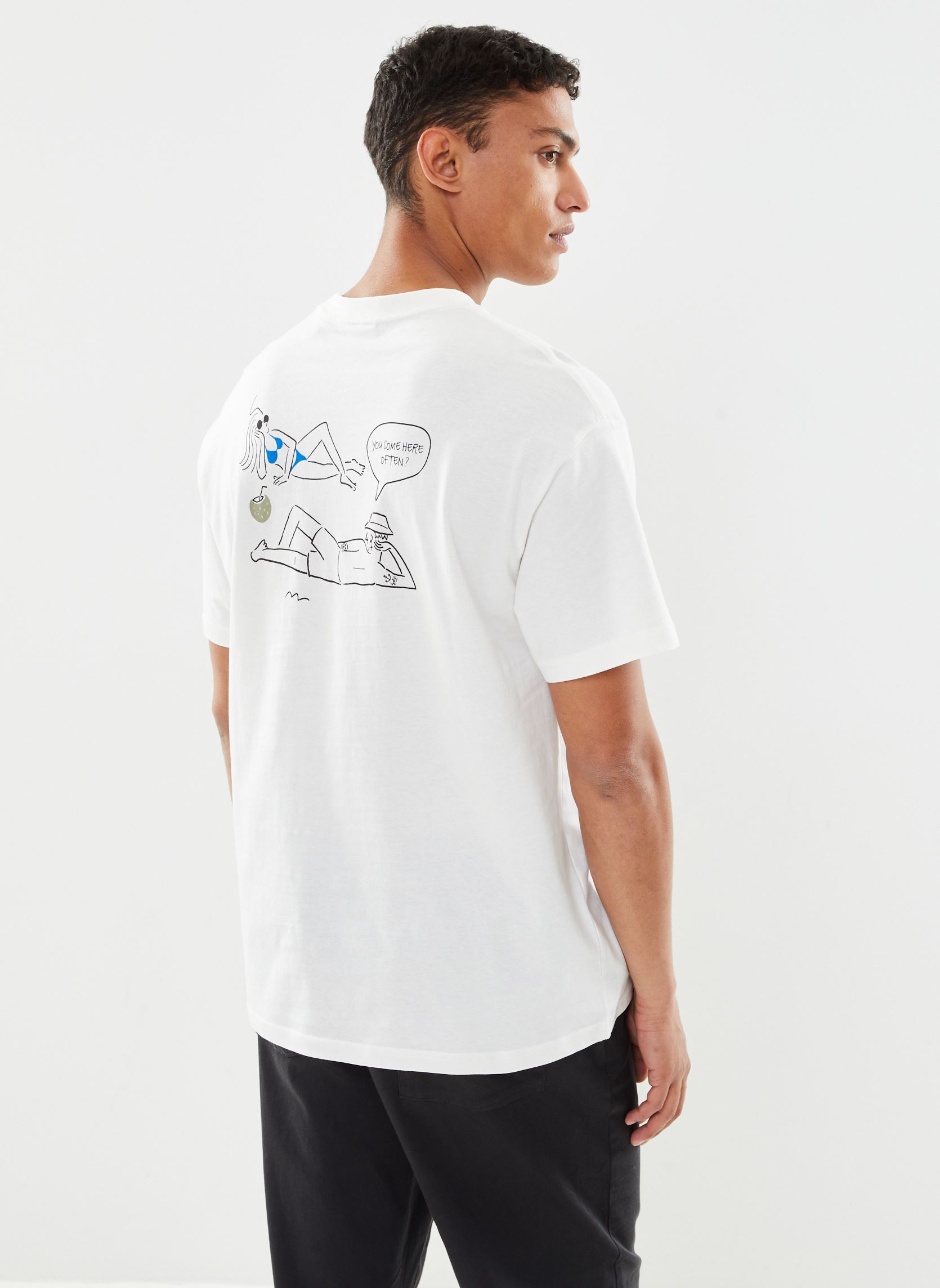 T-shirts met korte mouwen SDIhsan heren wit SOLID T-shirts met korte mouwen SDIhsan heren wit OFF WHITE
