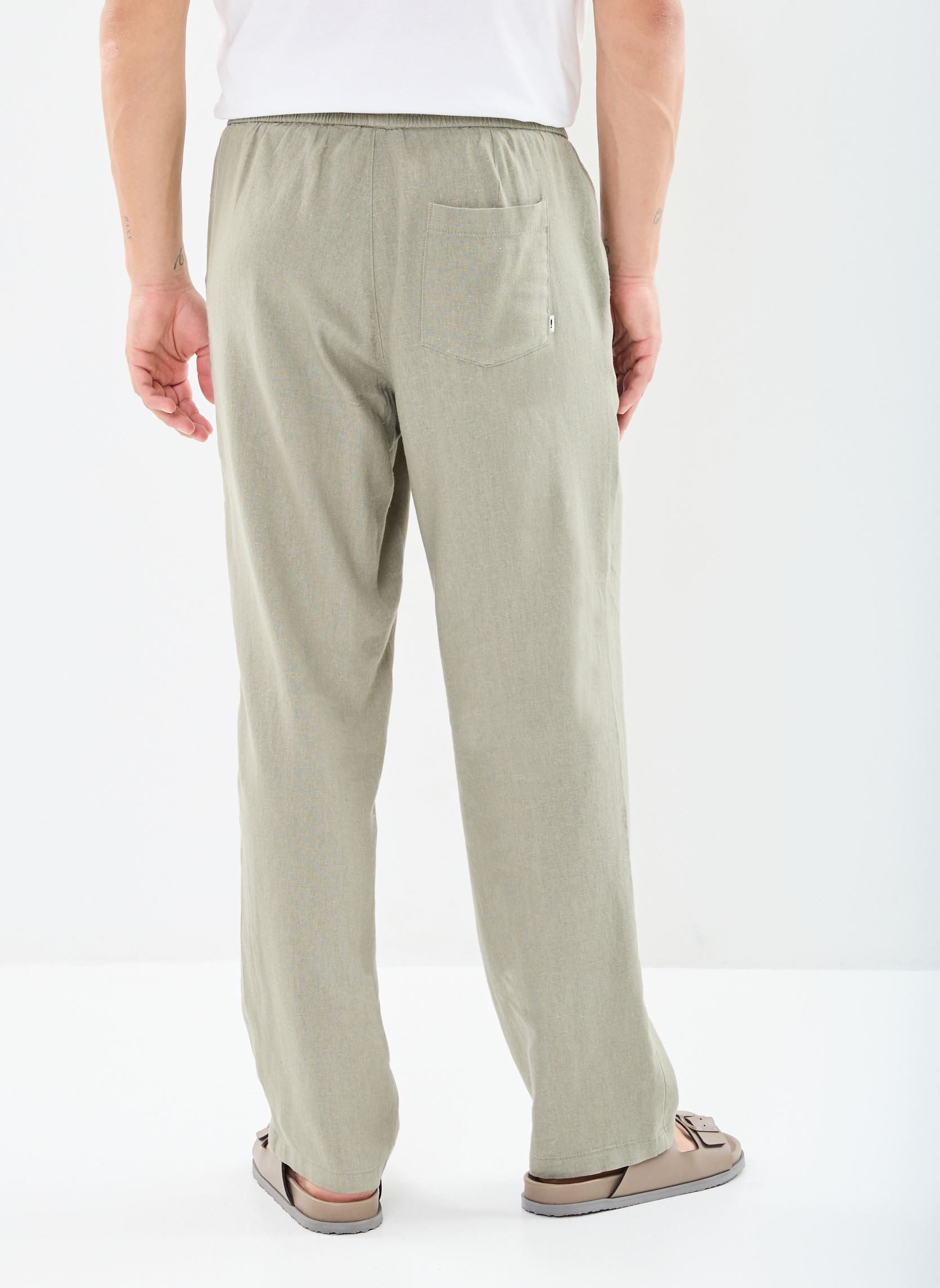 Pantalons larges SDAlann Allan Elasticated homme vert SOLID Pantalons larges SDAlann Allan Elasticated homme vert VETIVER