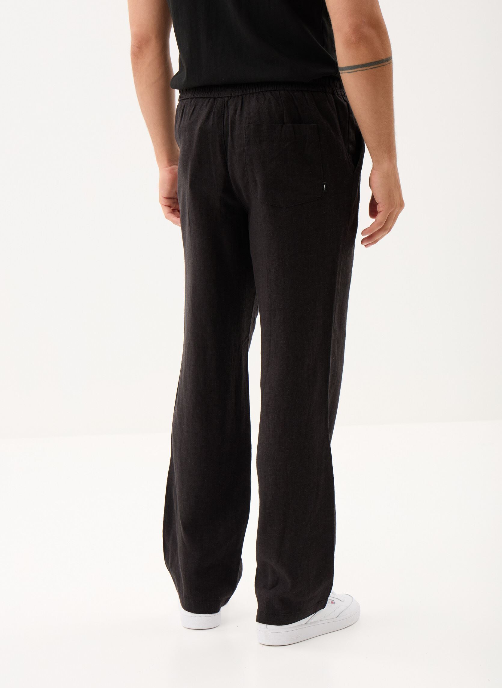 Pantalons larges SDAlann Allan Elasticated homme noir SOLID Pantalons larges SDAlann Allan Elasticated homme noir TRUE BLACK