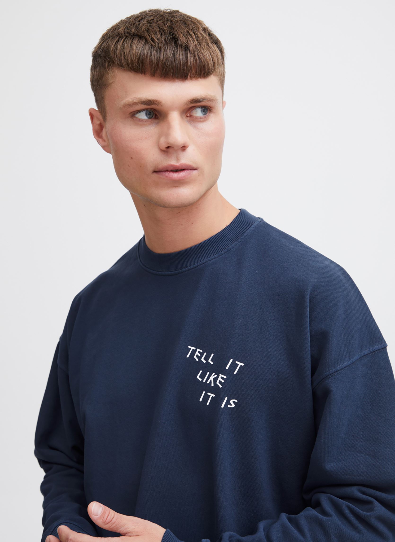 Sweatshirts SDIngvor heren blauw SOLID Sweatshirts SDIngvor heren blauw INSIGNIA BLUE