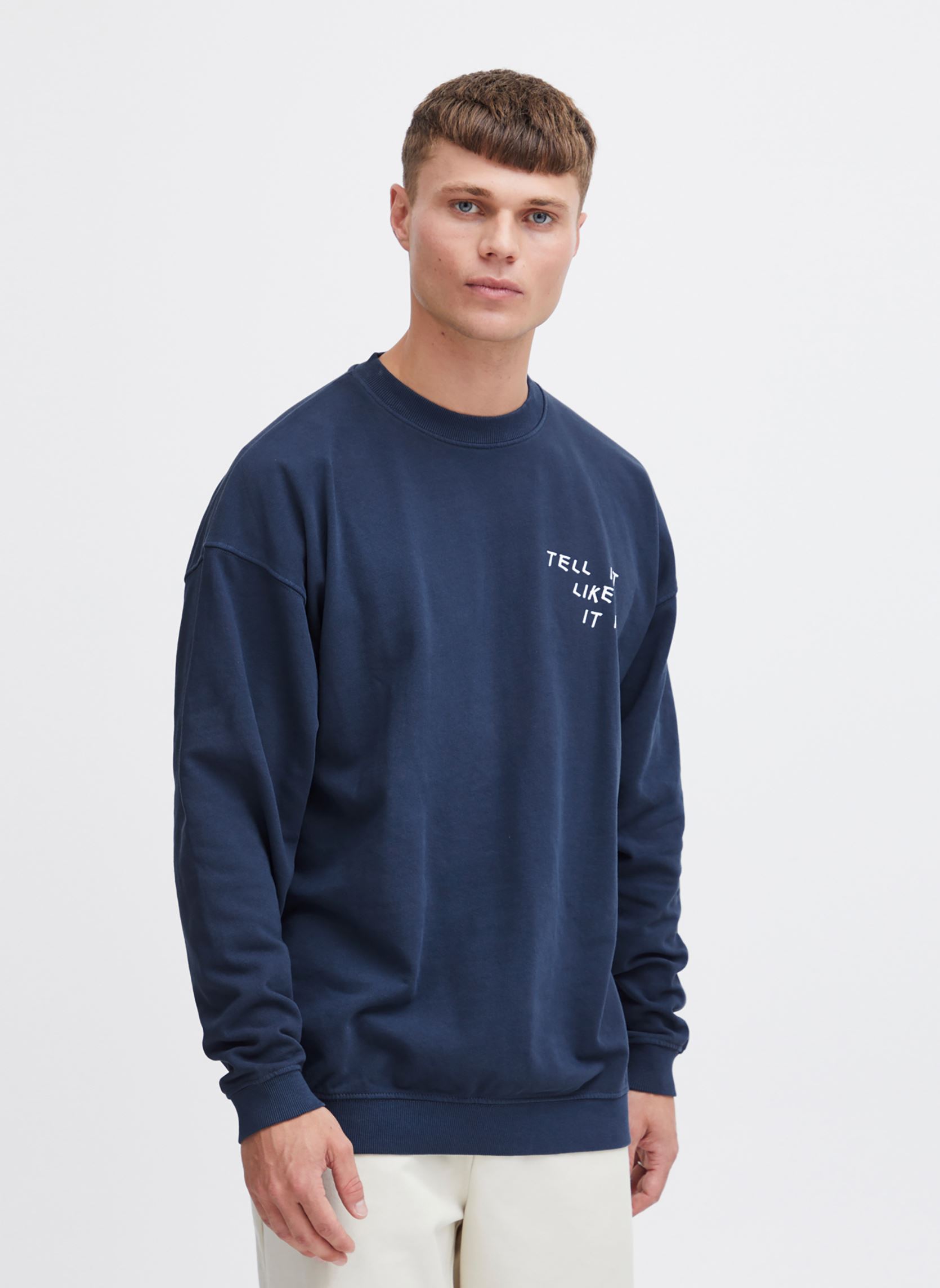 Sweatshirts SDIngvor heren blauw SOLID Sweatshirts SDIngvor heren blauw INSIGNIA BLUE